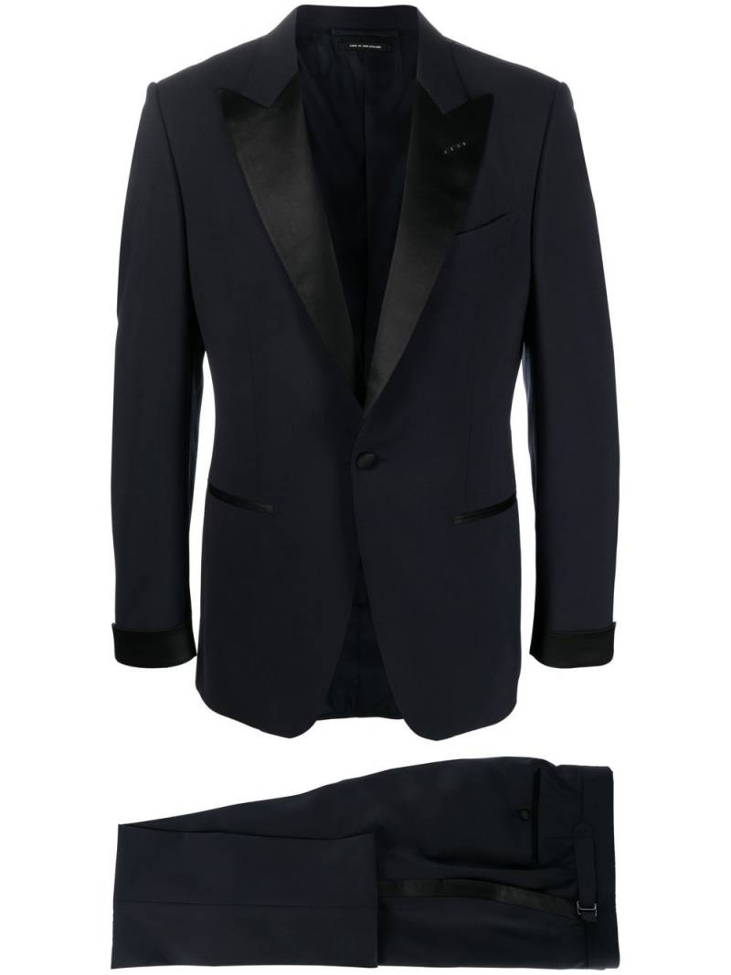 TOM FORD tailored single-breasted tuxedo suit - Blue von TOM FORD