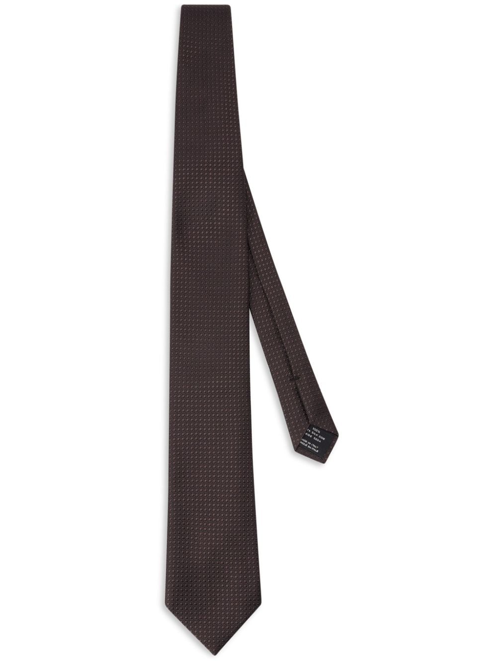 TOM FORD textured silk tie - Brown von TOM FORD