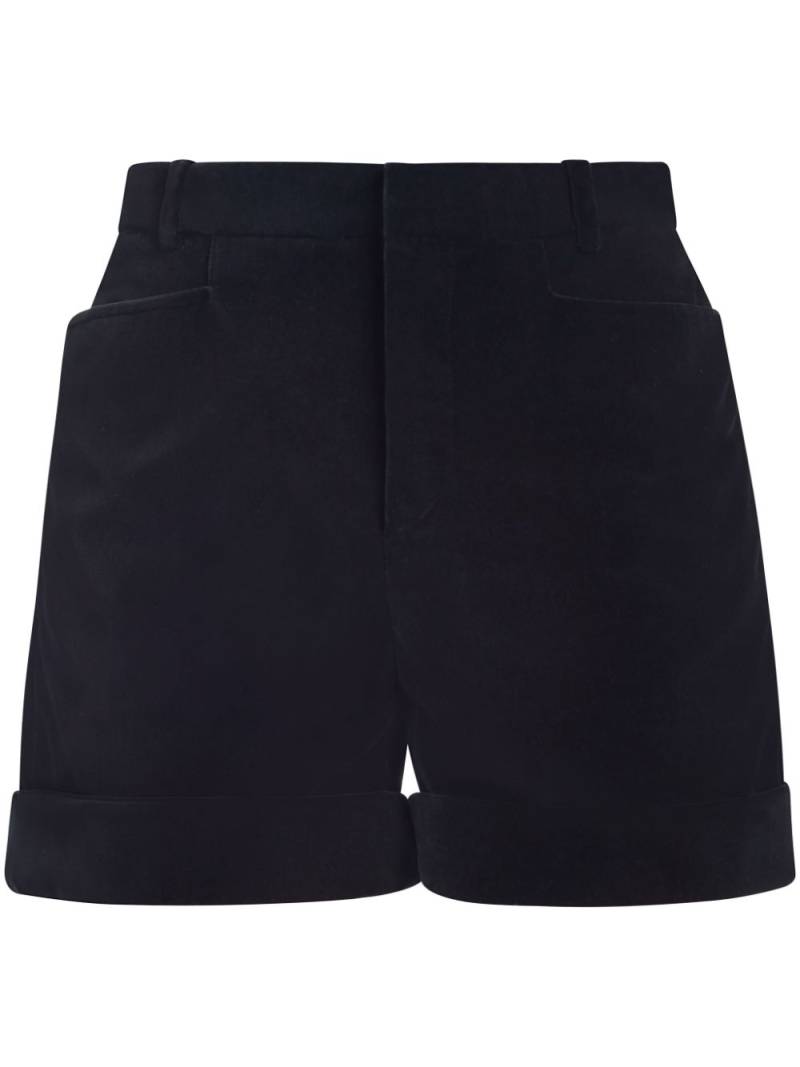 TOM FORD turn-up high-waisted shorts - Black von TOM FORD