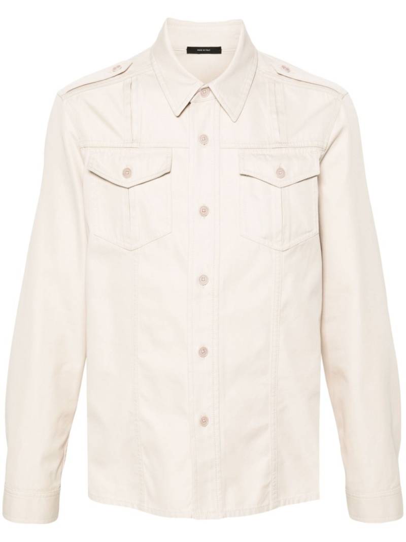 TOM FORD twill shirt - Neutrals von TOM FORD