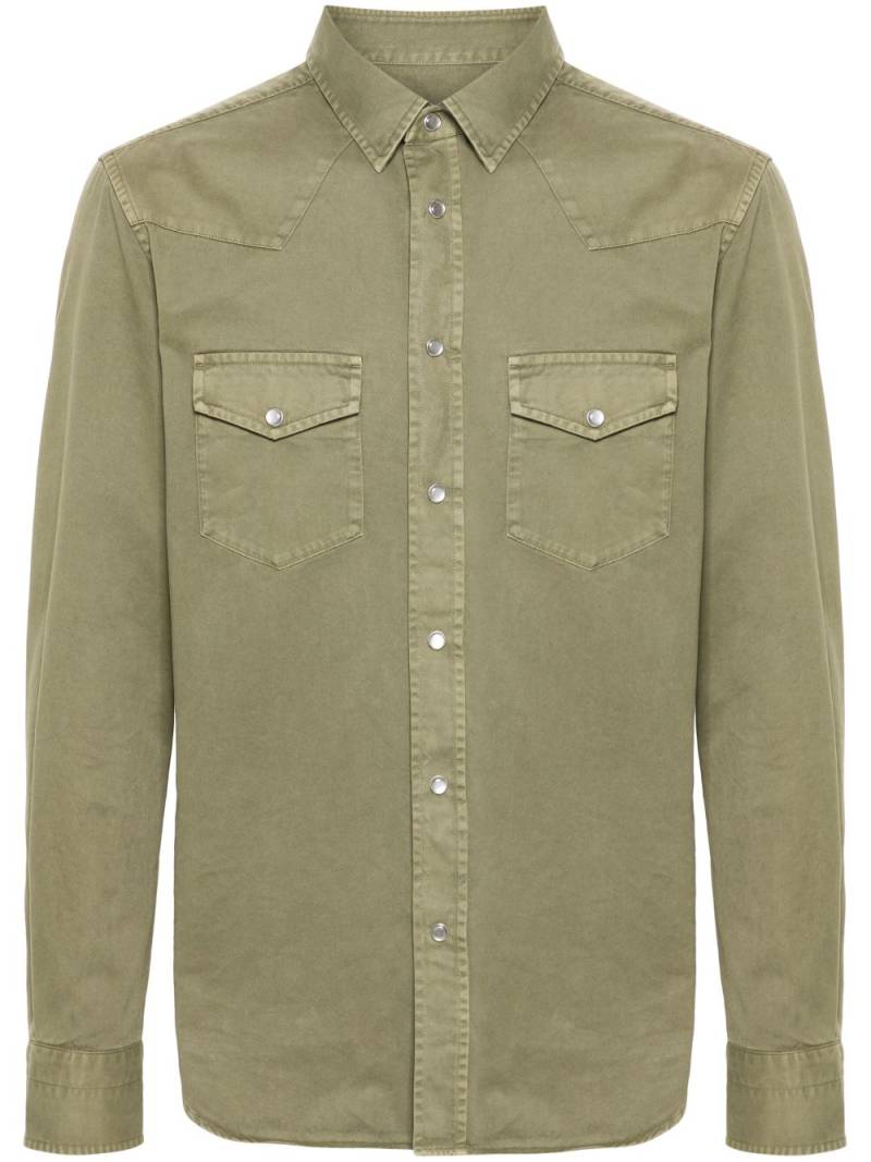 TOM FORD twill-weave cotton shirt - Green von TOM FORD