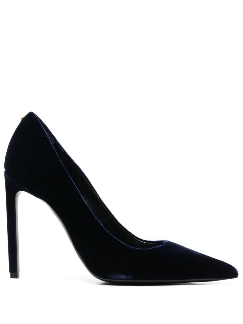 TOM FORD velvet 115mm pumps - Blue von TOM FORD