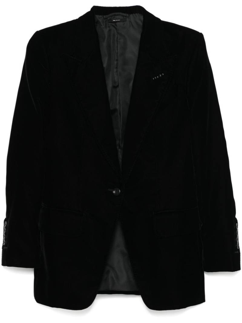 TOM FORD velvet blazer - Black von TOM FORD