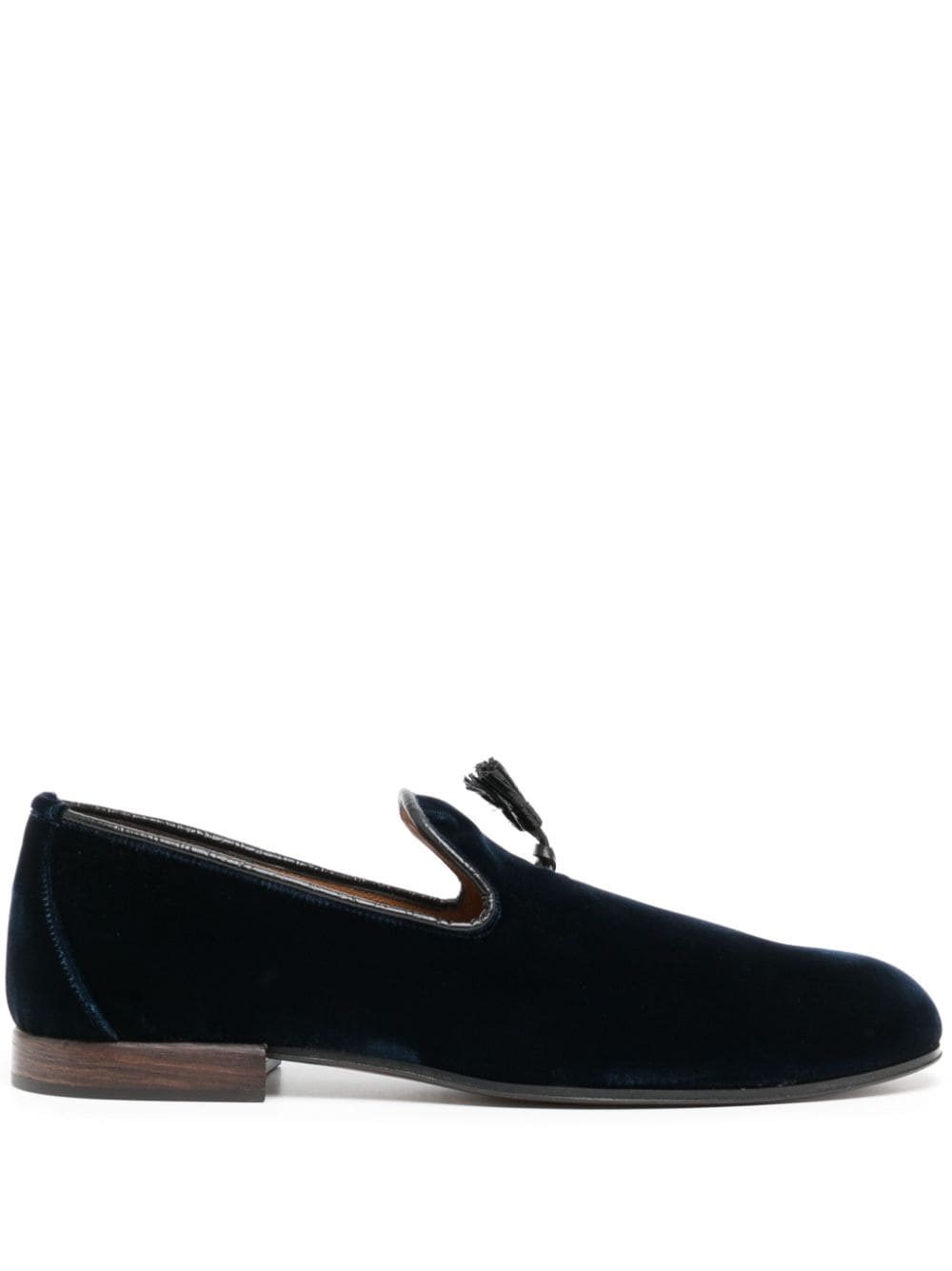 TOM FORD Nicolas tassel-detail velvet loafers - Blue von TOM FORD