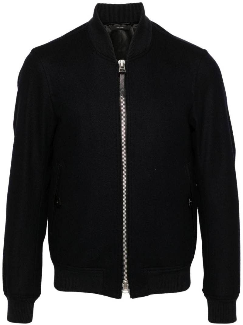 TOM FORD wool felt bomber jacket - Blue von TOM FORD