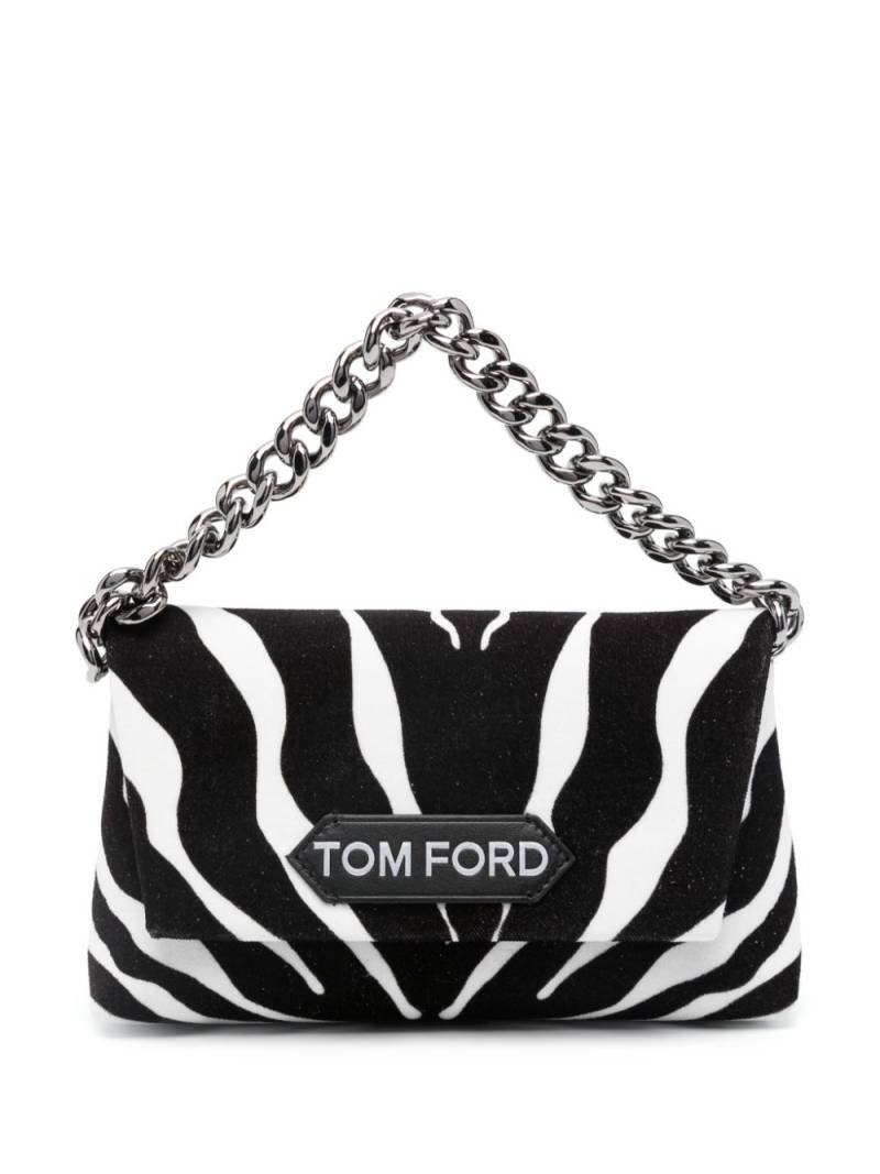 TOM FORD zebra-print shoulder bag - Black von TOM FORD