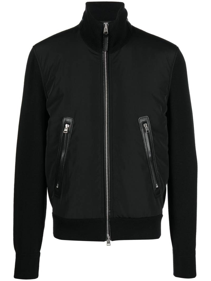 TOM FORD zip-up bomber jacket - Black von TOM FORD