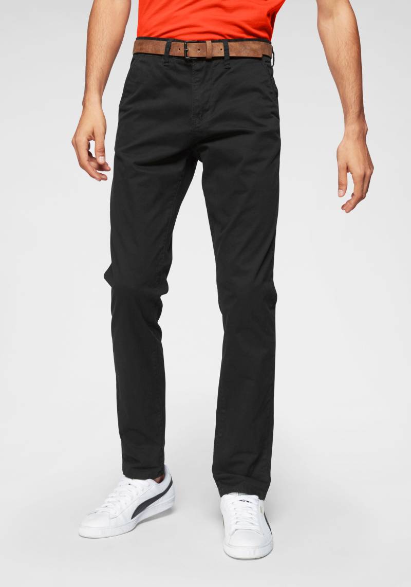 TOM TAILOR Denim Chinohose, (mit Gürtel), leicht vorgewaschen von TOM TAILOR Denim