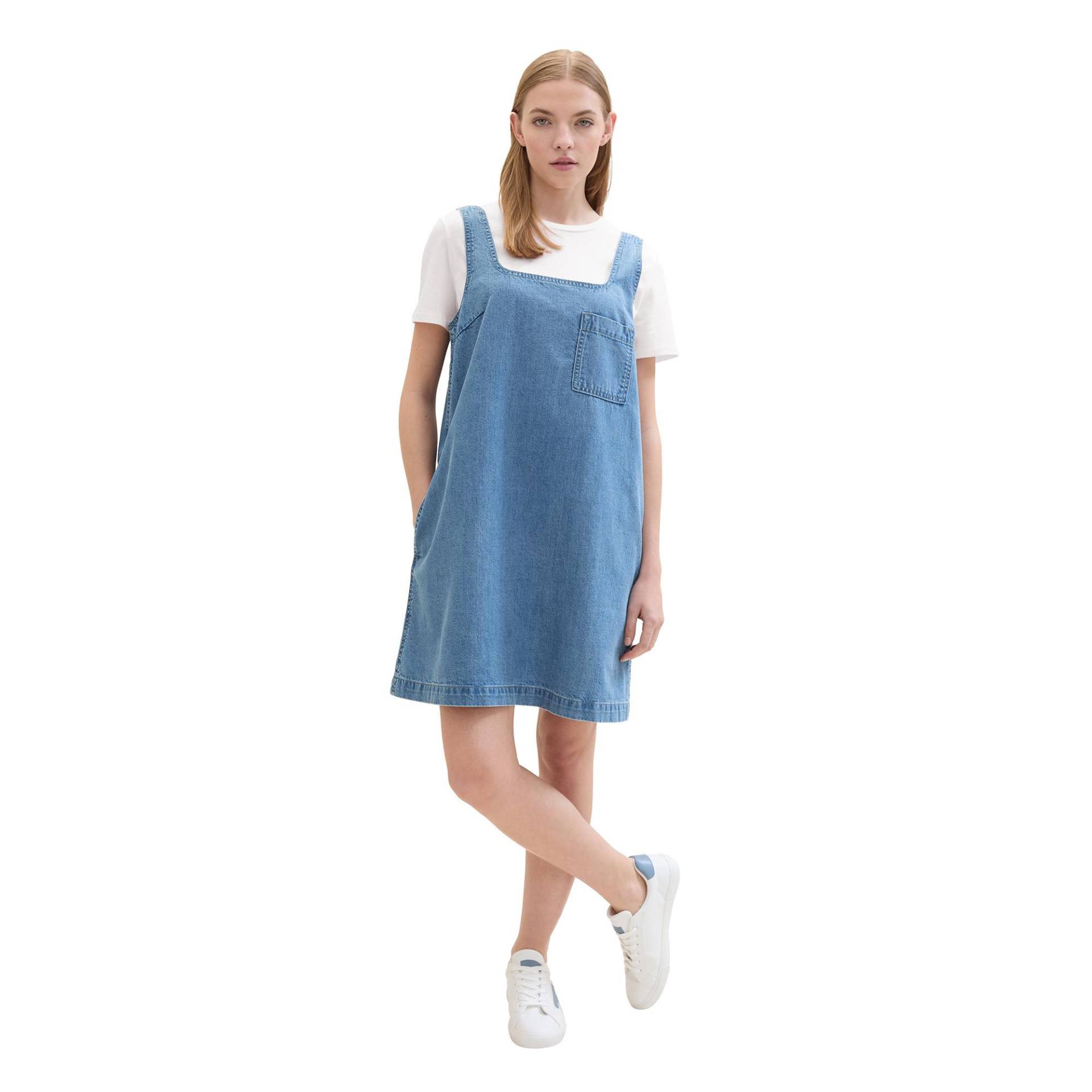 Kleid Damen Blau Denim L von TOM TAILOR Denim