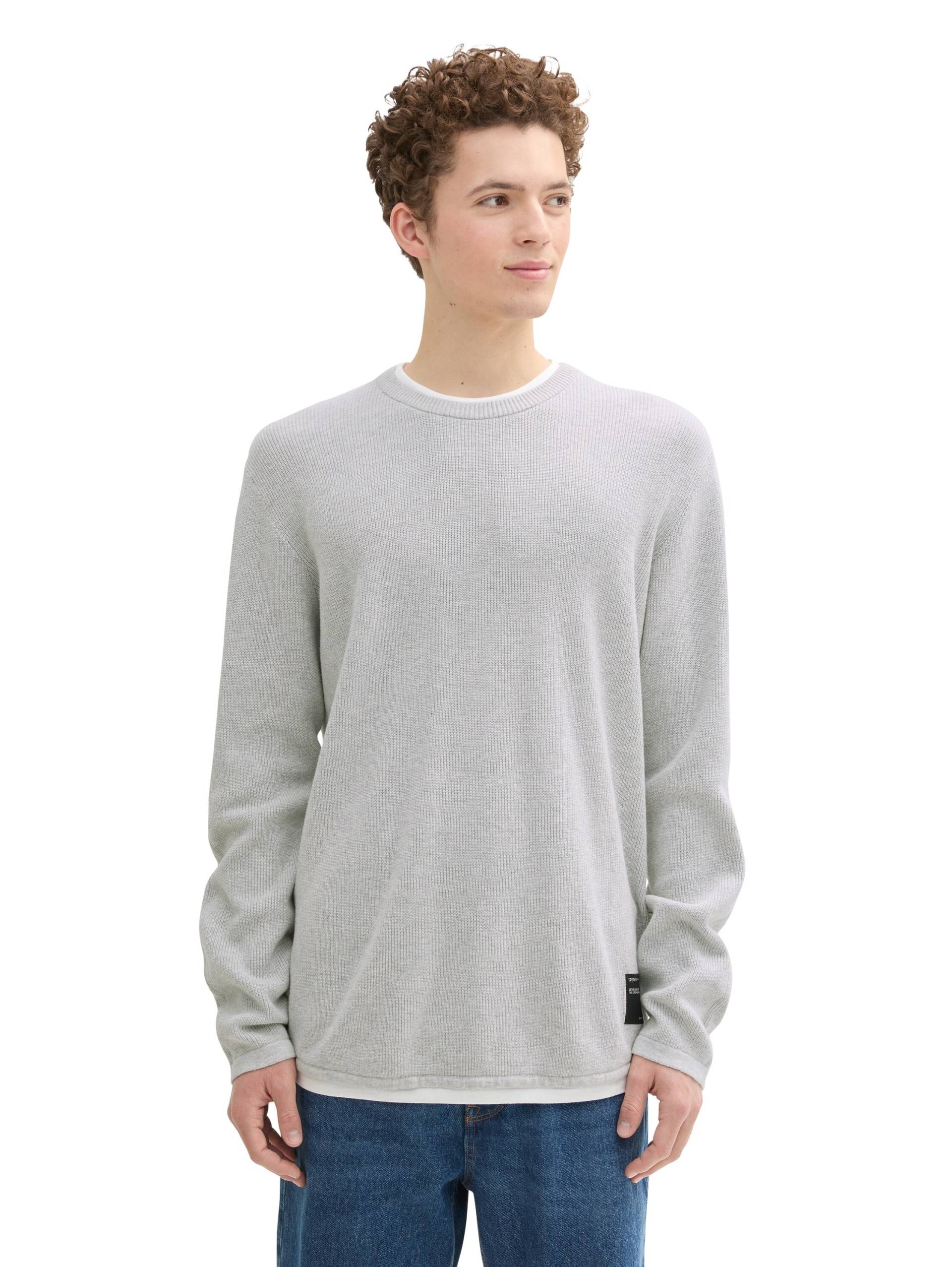 TOM TAILOR Denim 2-in-1-Pullover, mit Struktur TOM TAILOR Denim 2-in-1-Pullover, mit Struktur von TOM TAILOR Denim