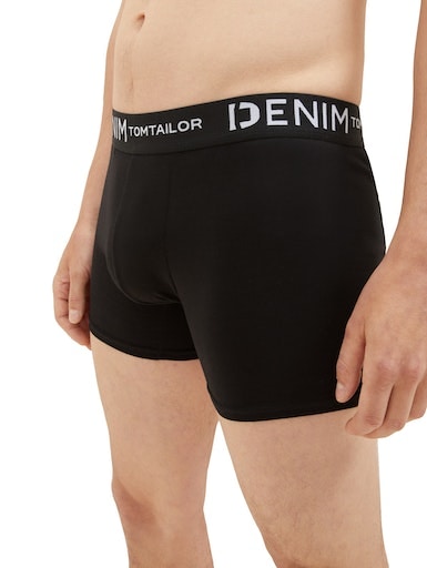 TOM TAILOR Denim Boxershorts, (Packung, 3 St.), mit Logo-Stretchbund von TOM TAILOR Denim