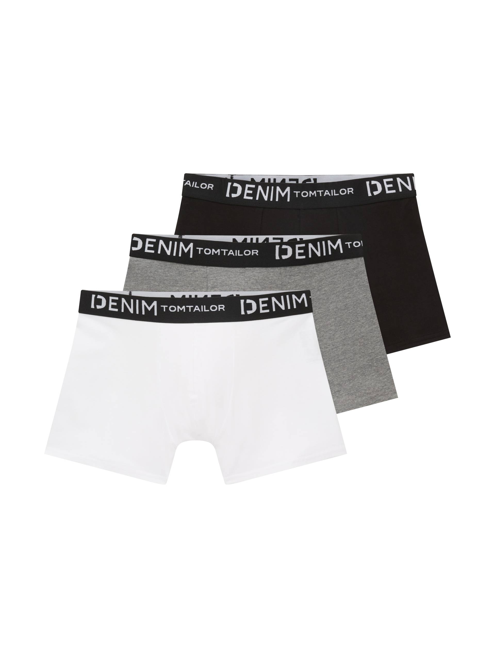 TOM TAILOR Denim Boxershorts, (Packung, 3 St.), mit Logo-Stretchbund von TOM TAILOR Denim