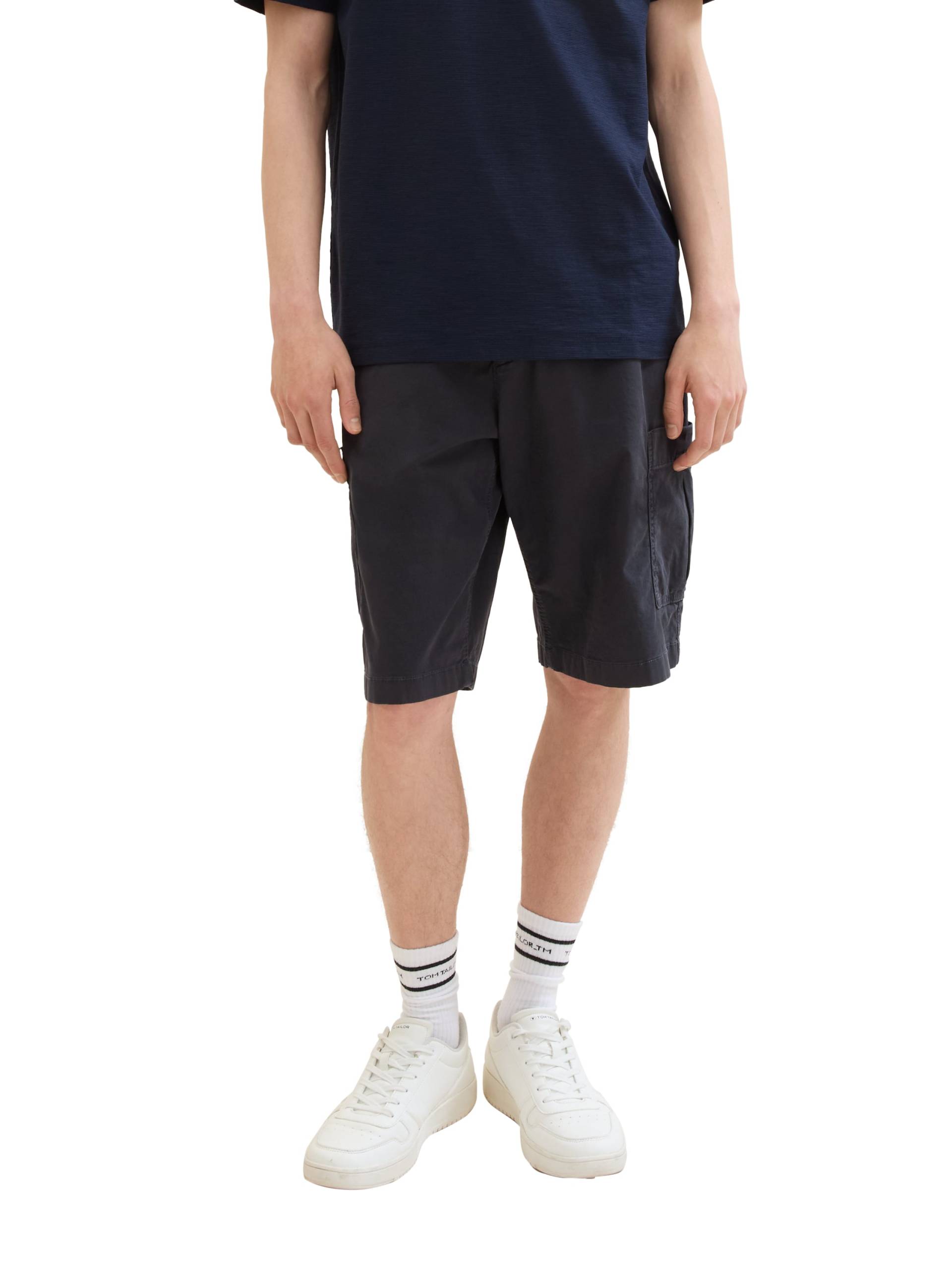 TOM TAILOR Denim Cargoshorts, unifarben von TOM TAILOR Denim