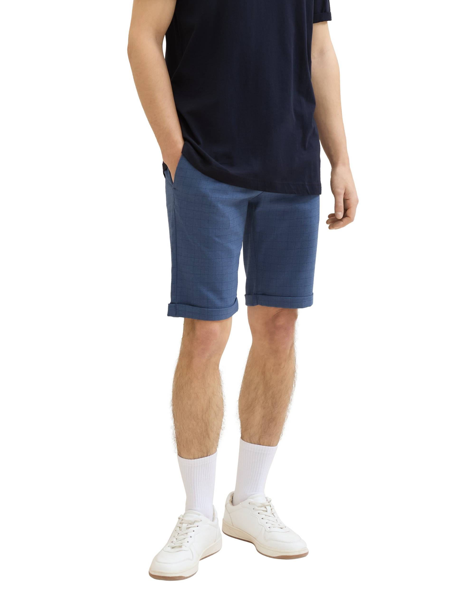 TOM TAILOR Denim Chinoshorts, in karierter Optik von TOM TAILOR Denim