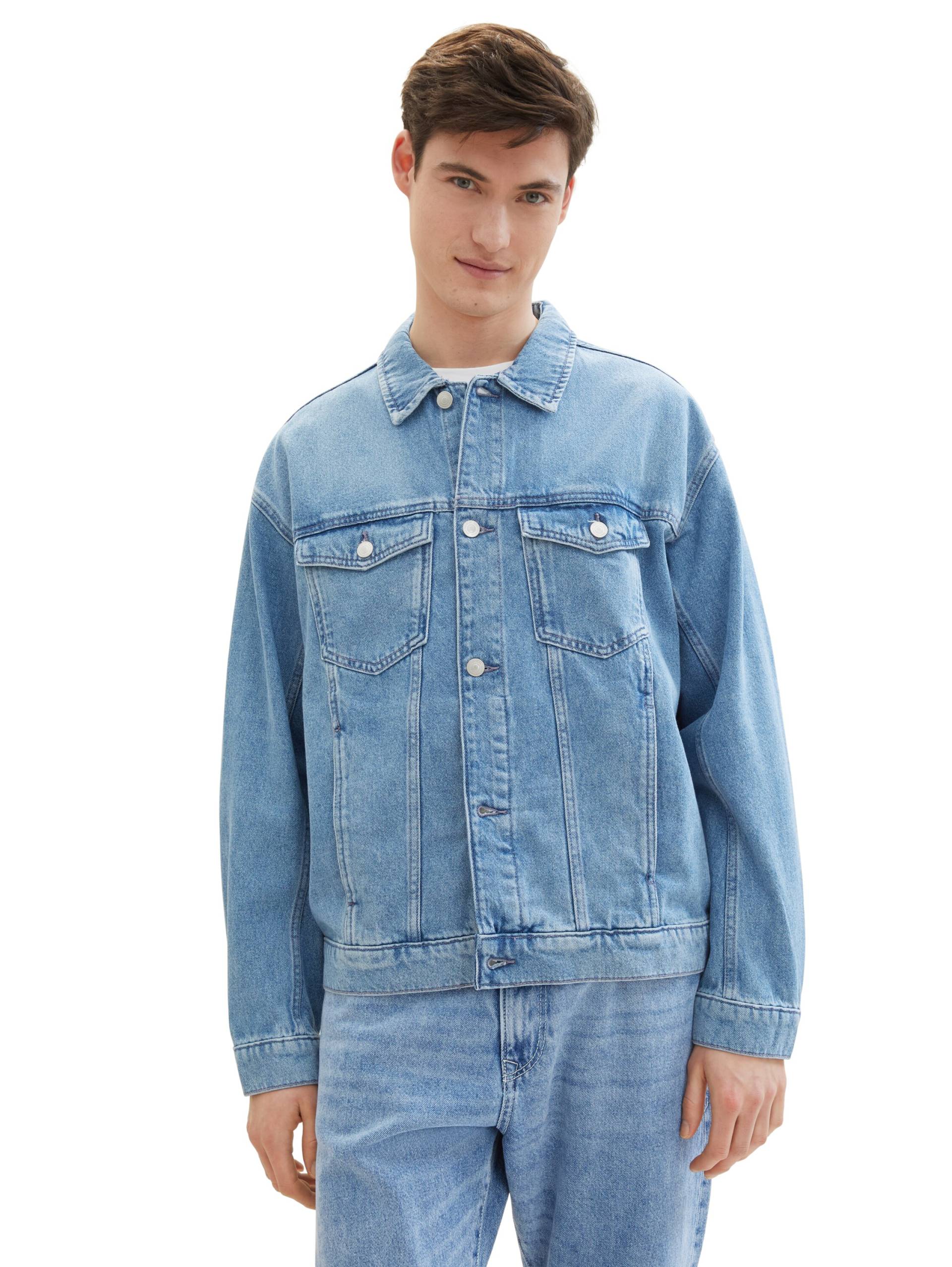 TOM TAILOR Denim Jeansjacke, ohne Kapuze, mit Knopfleiste TOM TAILOR Denim Jeansjacke, ohne Kapuze, mit Knopfleiste von TOM TAILOR Denim