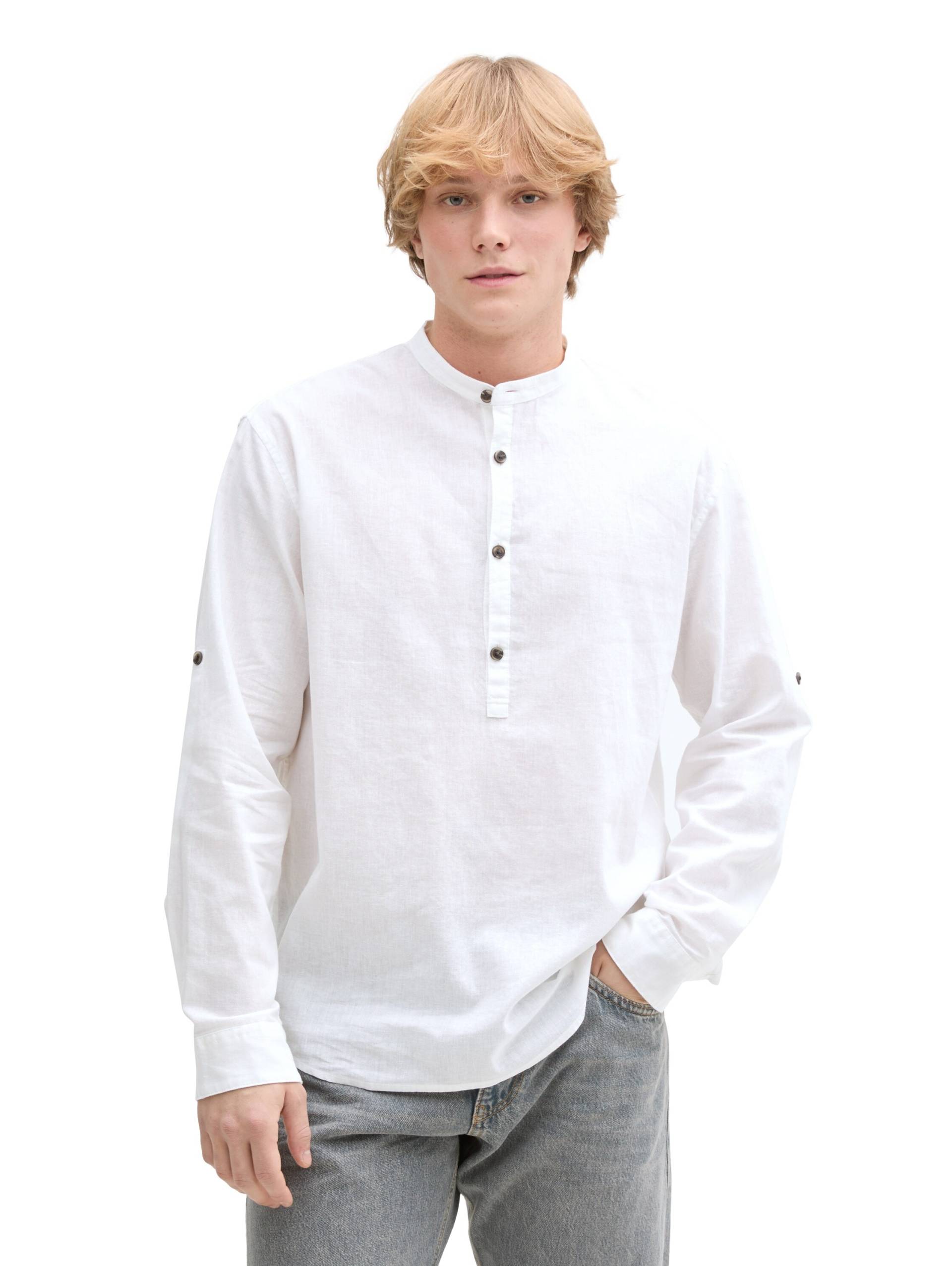 TOM TAILOR Denim Langarmhemd, mit Leinenanteil TOM TAILOR Denim Langarmhemd, mit Leinenanteil von TOM TAILOR Denim