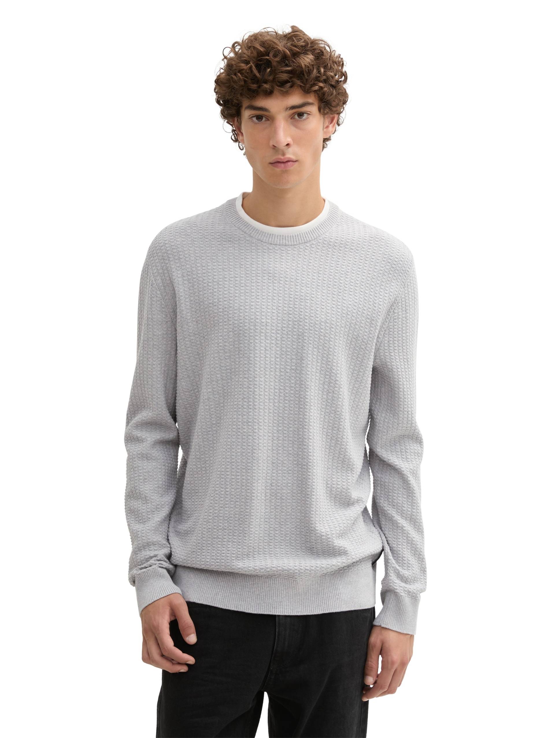 TOM TAILOR Denim Strickpullover, in 2-in-1-Look von TOM TAILOR Denim