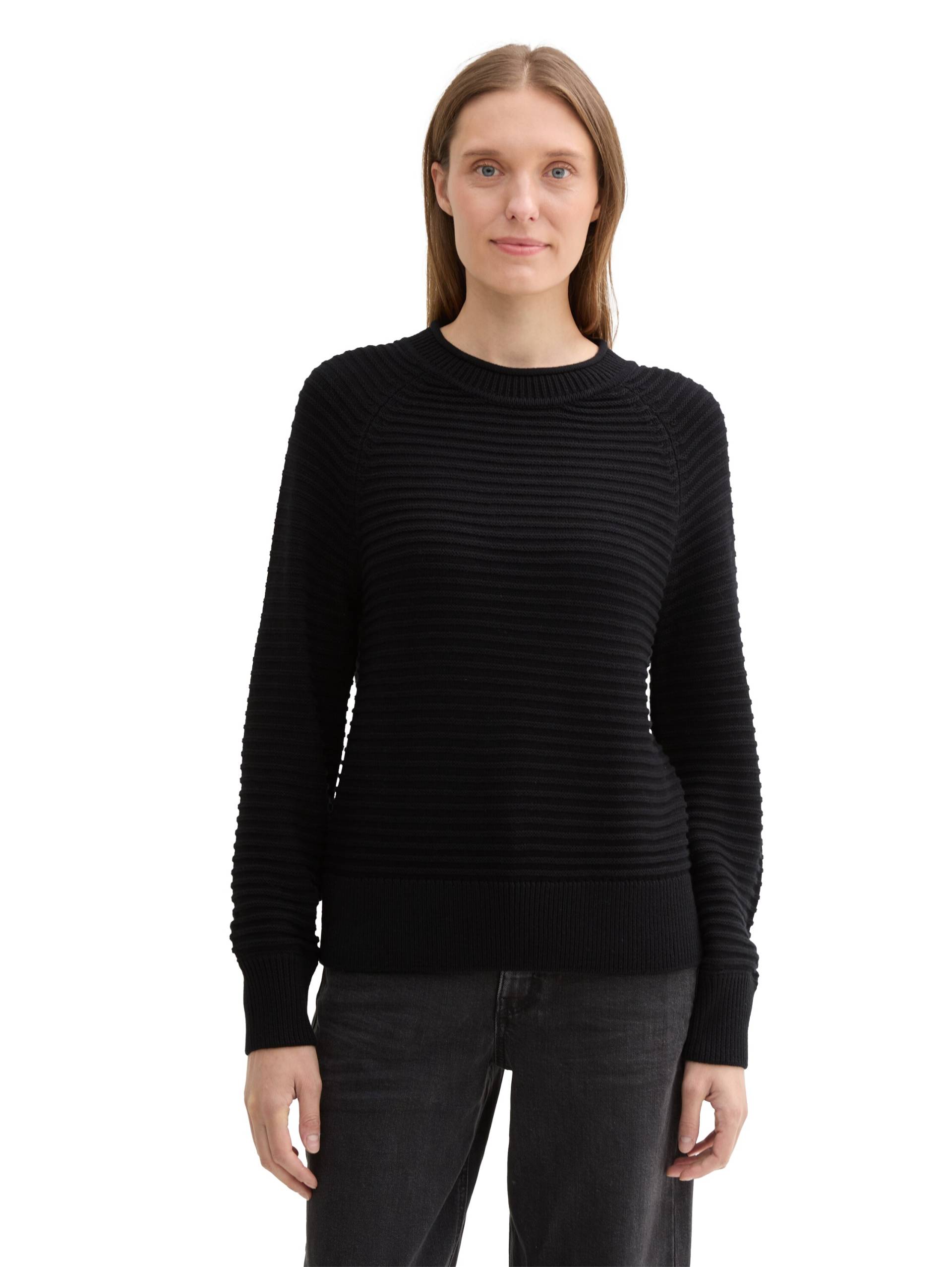 TOM TAILOR Denim Strickpullover, mit Ottoman Struktur TOM TAILOR Denim Strickpullover, mit Ottoman Struktur von TOM TAILOR Denim