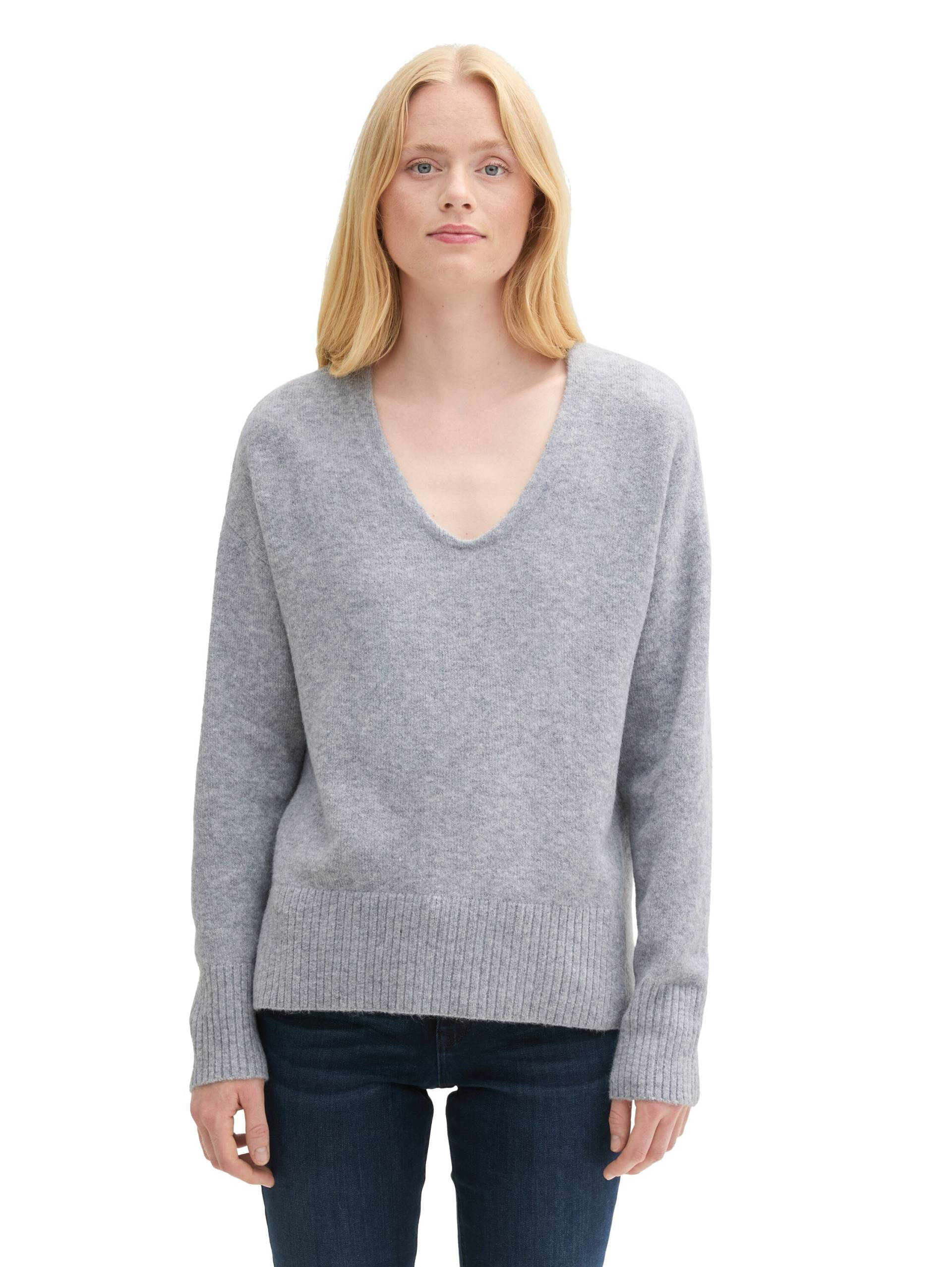 TOM TAILOR Denim Strickpullover, mit V-Ausschnitt von TOM TAILOR Denim