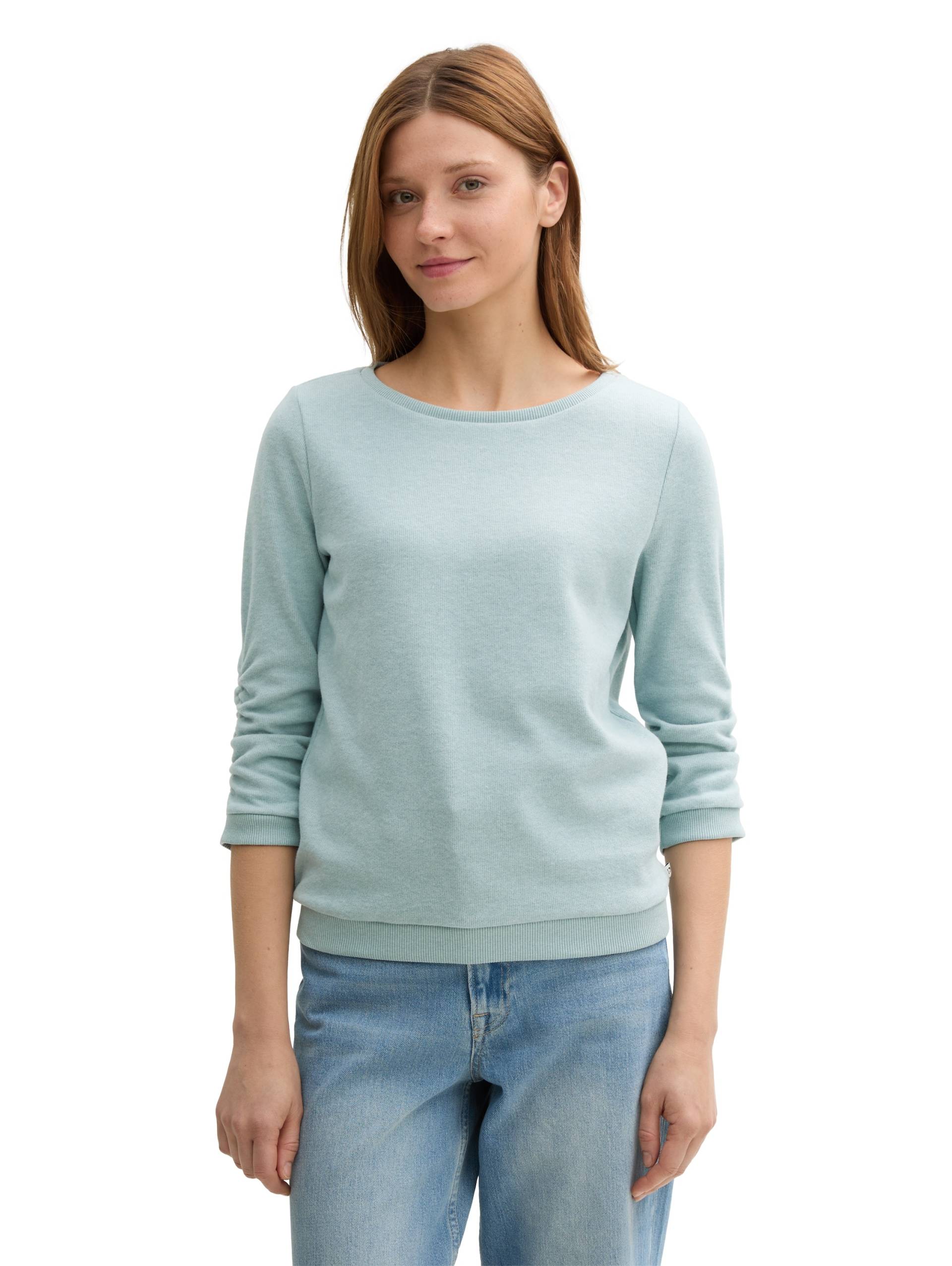 TOM TAILOR Denim Sweatshirt, mit Raffungen am Ärmel TOM TAILOR Denim Sweatshirt, mit Raffungen am Ärmel von TOM TAILOR Denim