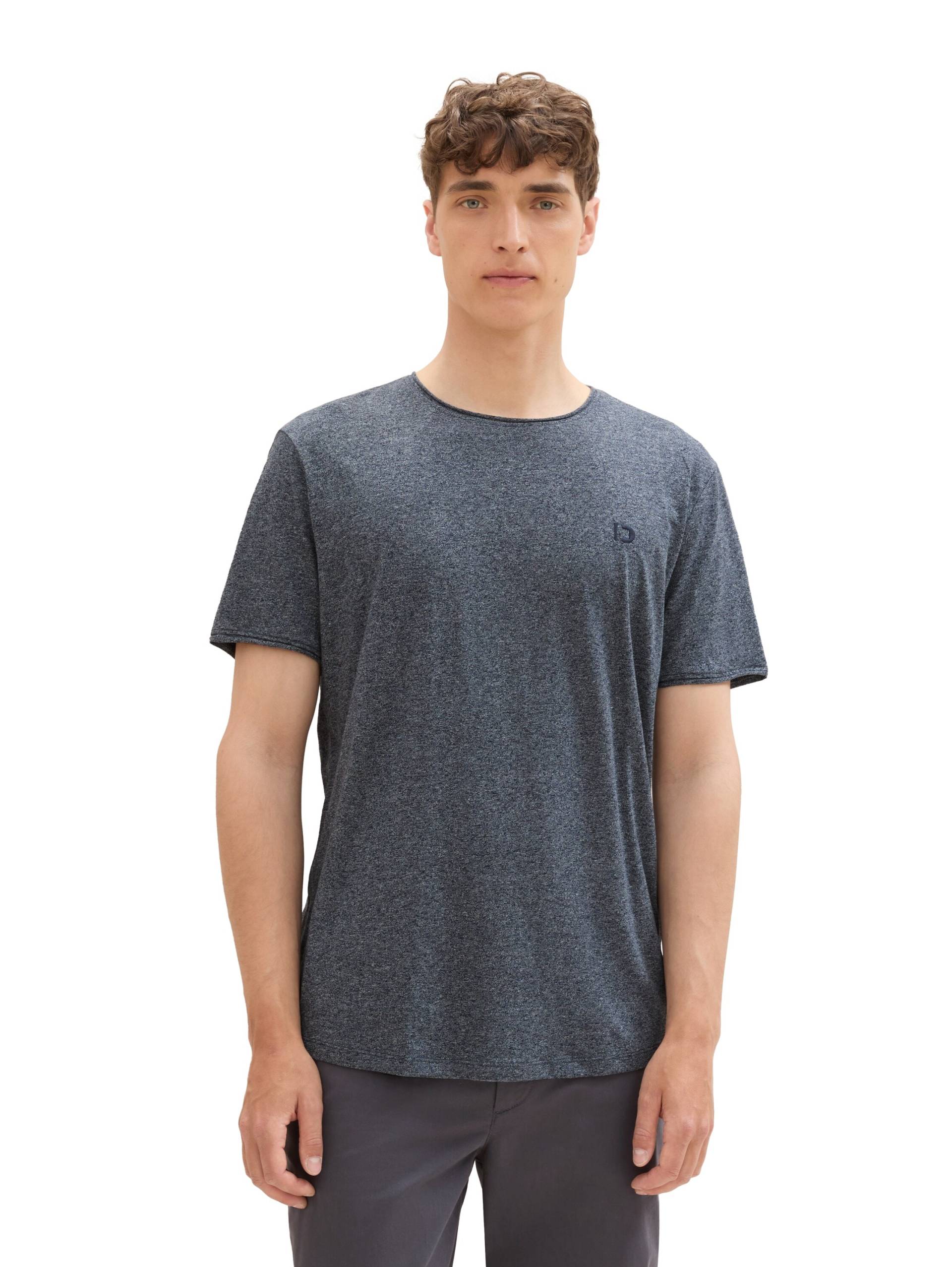 TOM TAILOR Denim T-Shirt, in Melange Optik TOM TAILOR Denim T-Shirt, in Melange Optik von TOM TAILOR Denim
