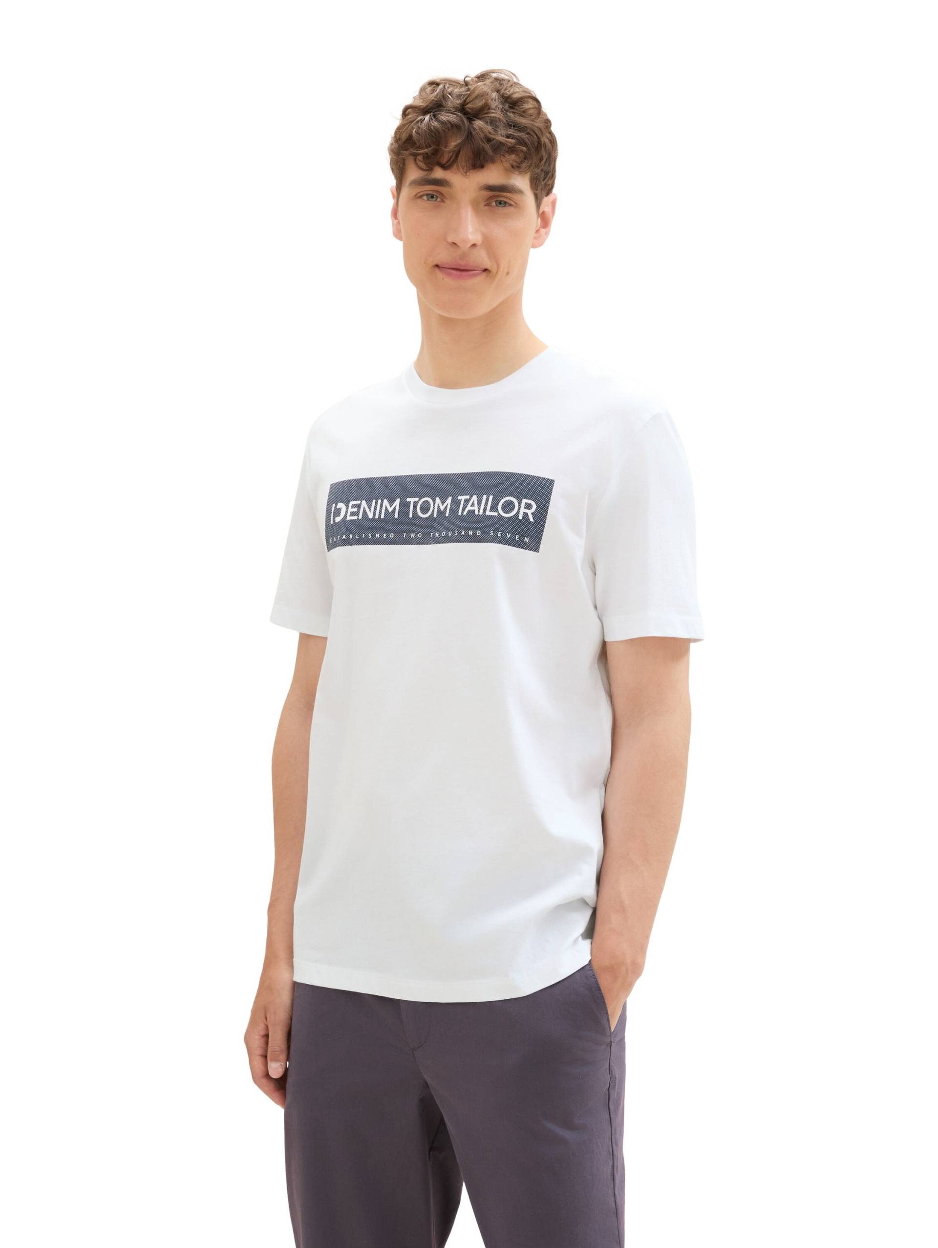 TOM TAILOR Denim T-Shirt, mit Logo Print von TOM TAILOR Denim