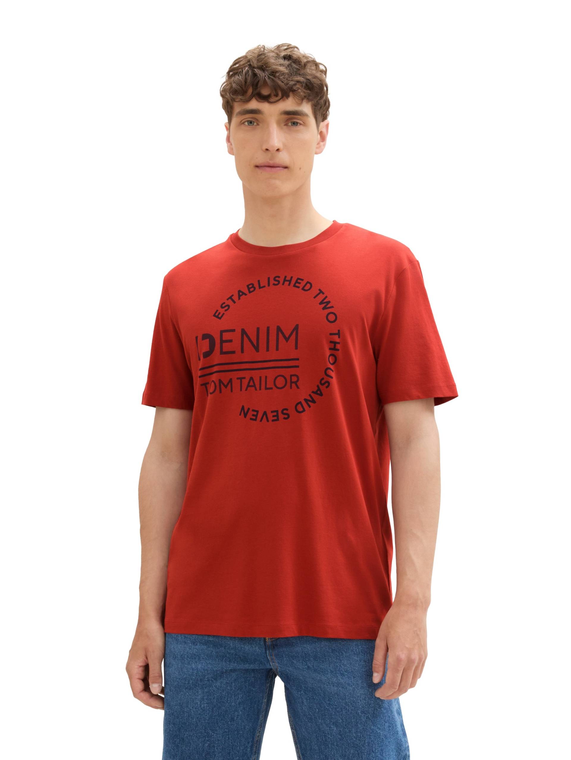 TOM TAILOR Denim T-Shirt, mit Logo Print von TOM TAILOR Denim