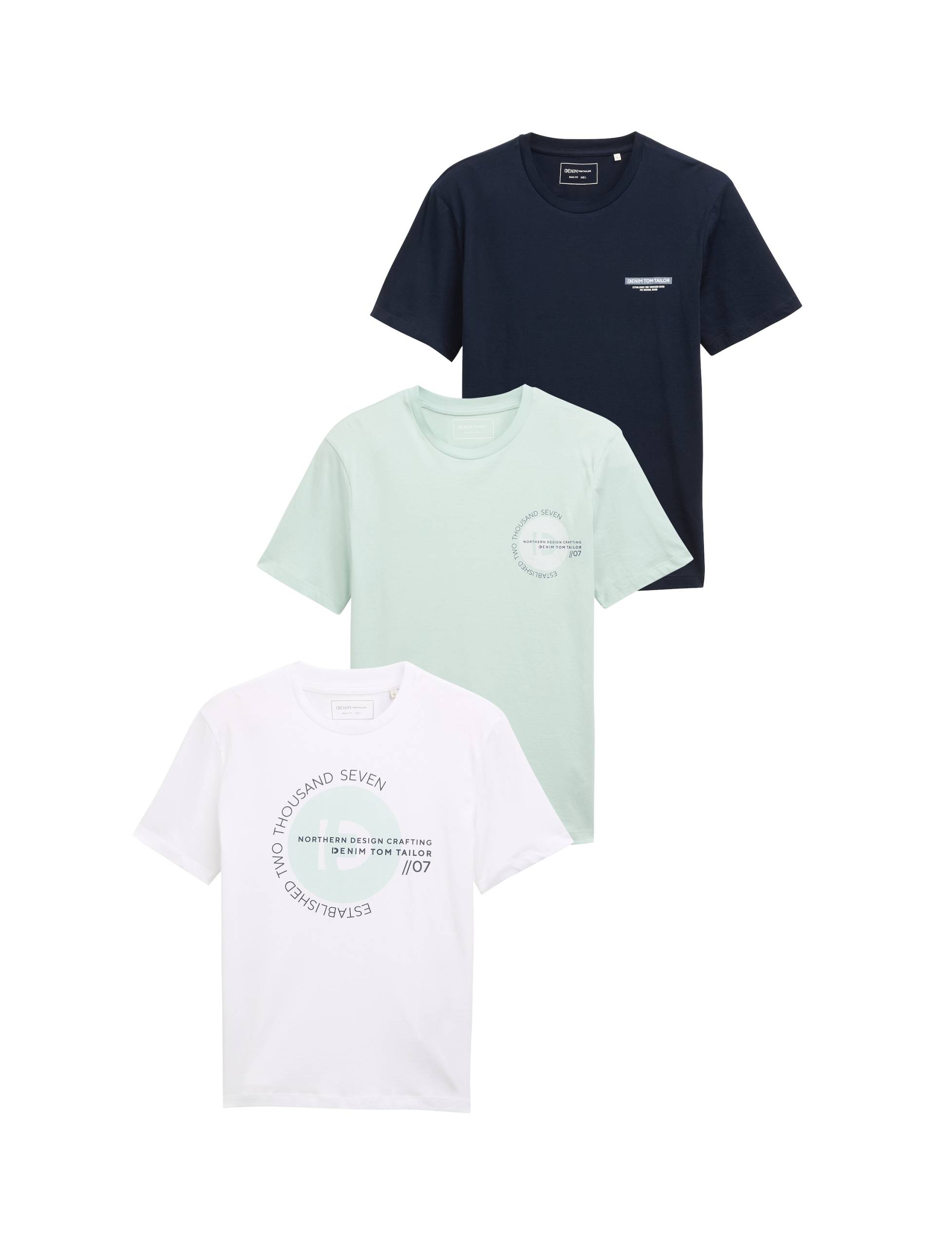 TOM TAILOR Denim T-Shirt, mit grossem Druck TOM TAILOR Denim T-Shirt, mit grossem Druck von TOM TAILOR Denim