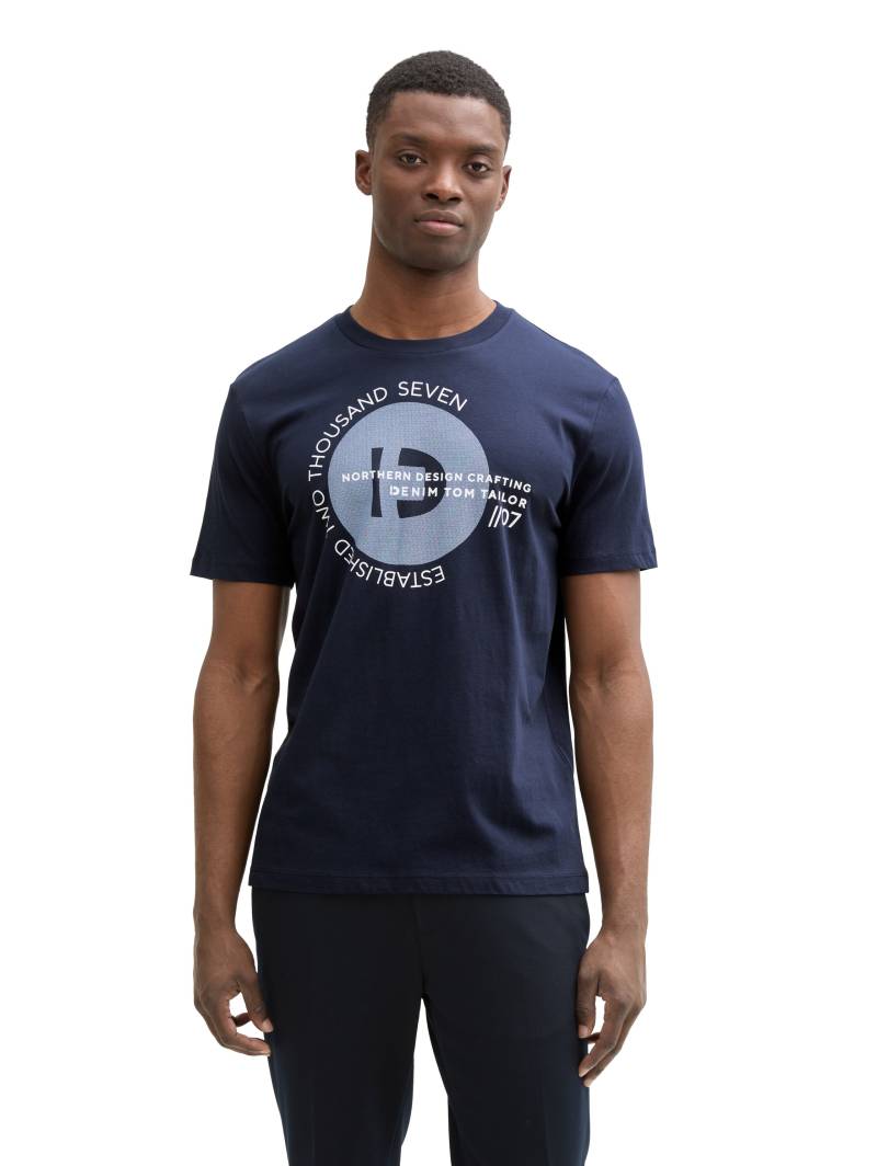 TOM TAILOR Denim T-Shirt, mit verschiedenen Logo Prints von TOM TAILOR Denim