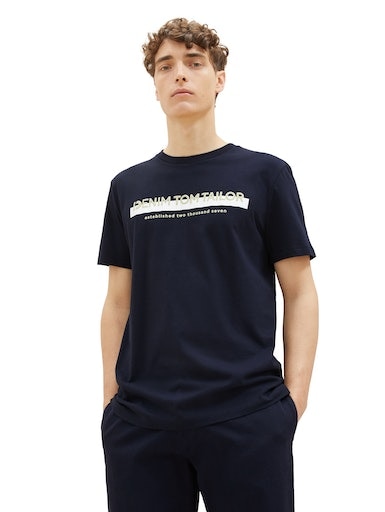 TOM TAILOR Denim T-Shirt, mit Logofrontprint von TOM TAILOR Denim