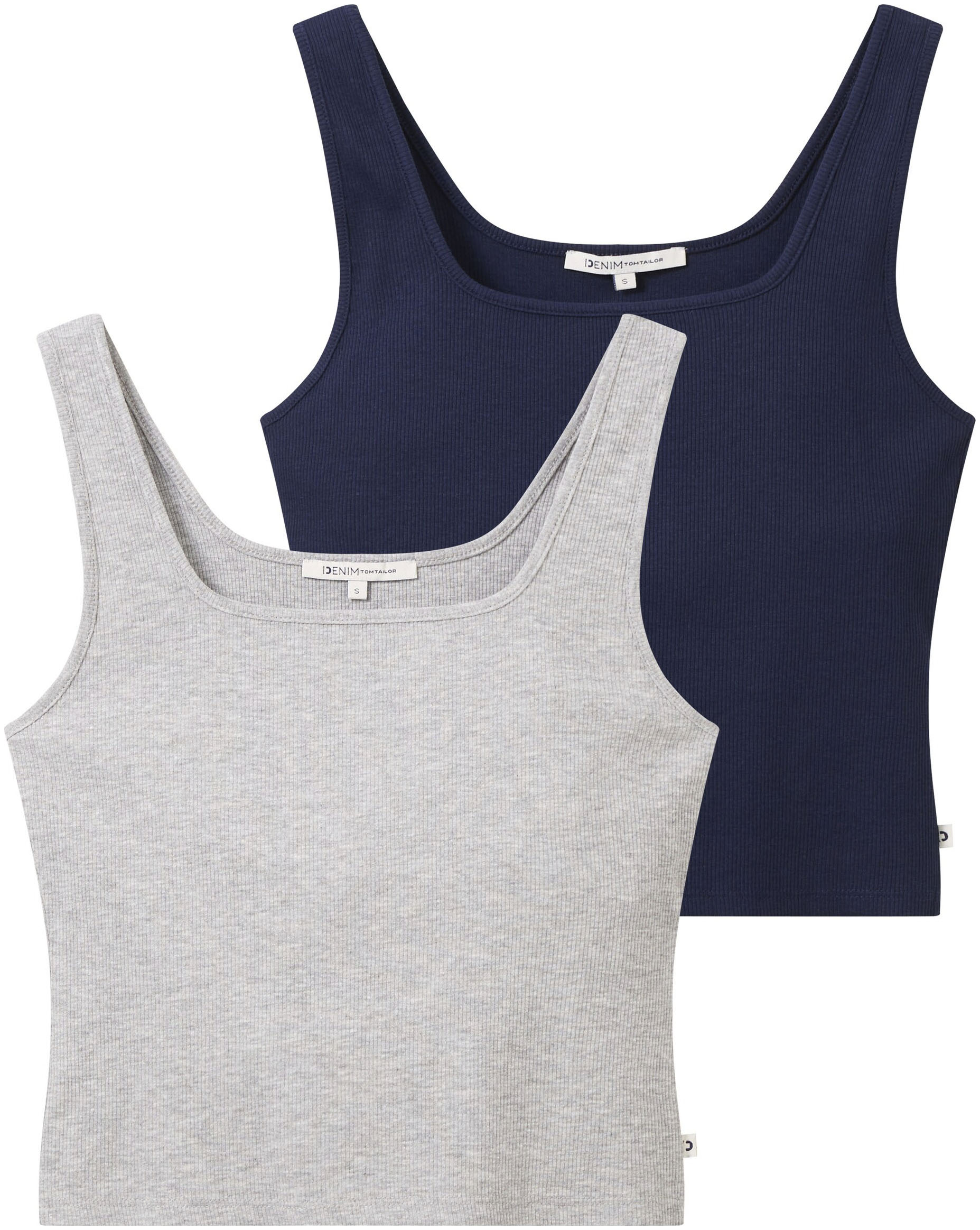 TOM TAILOR Denim Tanktop, (Packung, 2 tlg.) von TOM TAILOR Denim