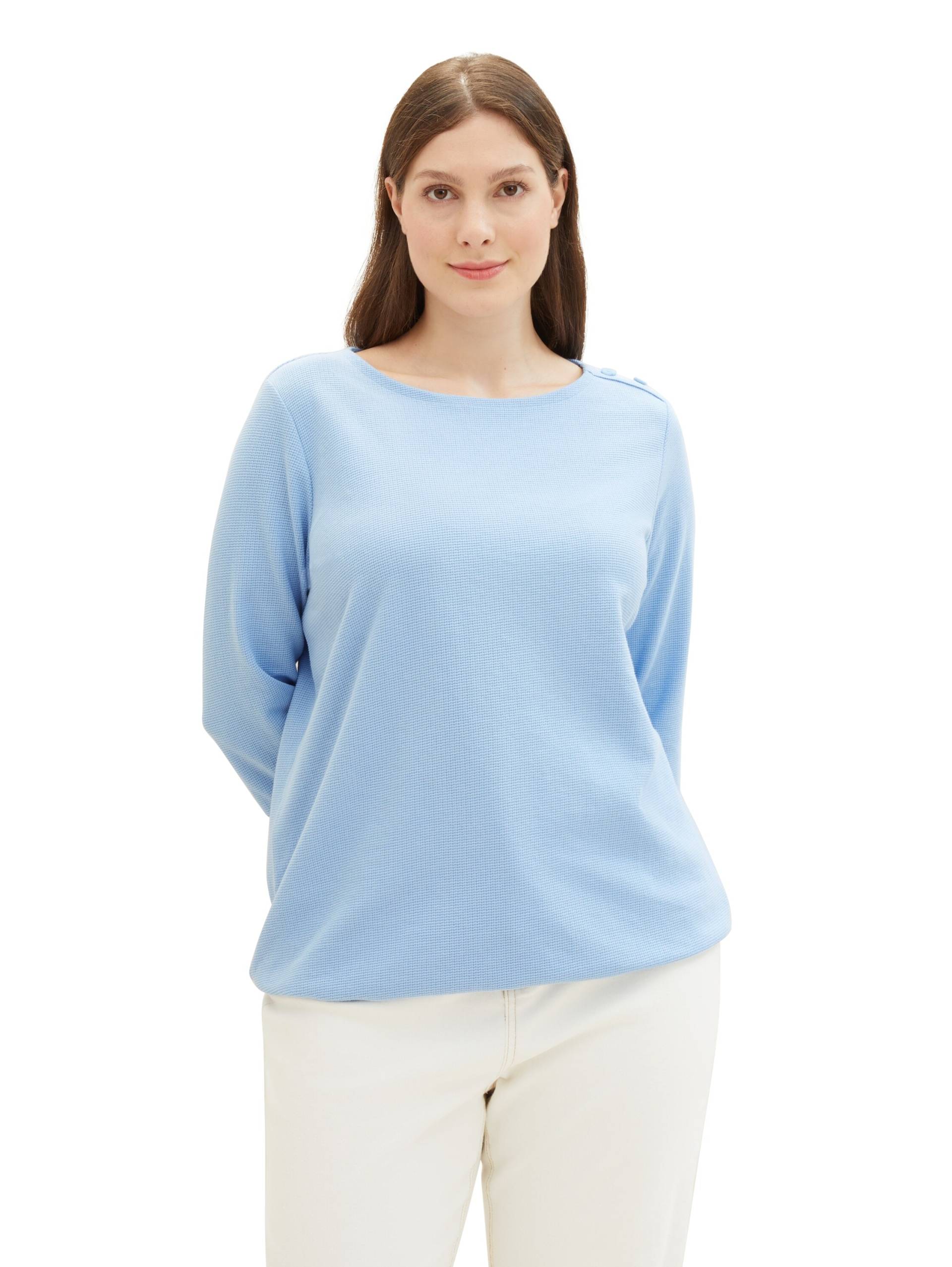 TOM TAILOR PLUS 3/4-Arm-Shirt, mit U-Boot-Ausschnitt und Knopfdetails TOM TAILOR PLUS 3/4-Arm-Shirt, mit U-Boot-Ausschnitt und Knopfdetails von TOM TAILOR PLUS