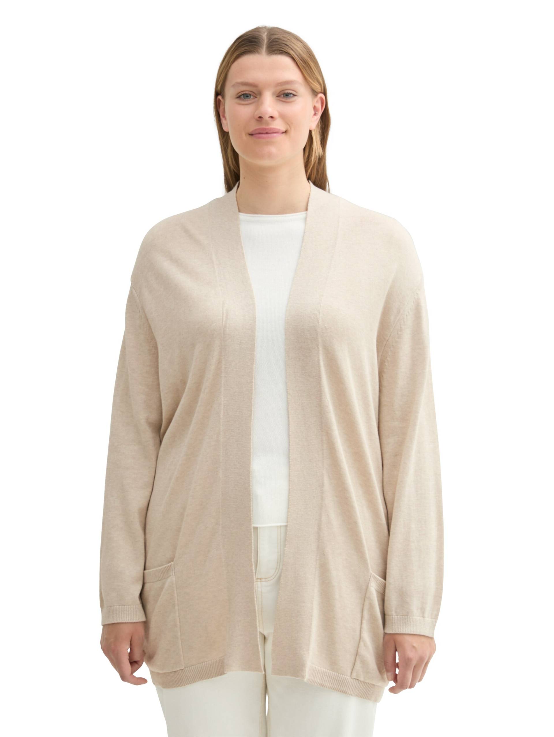 TOM TAILOR PLUS Cardigan, ohne Verschluss und mit Seitentaschen TOM TAILOR PLUS Cardigan, ohne Verschluss und mit Seitentaschen von TOM TAILOR PLUS