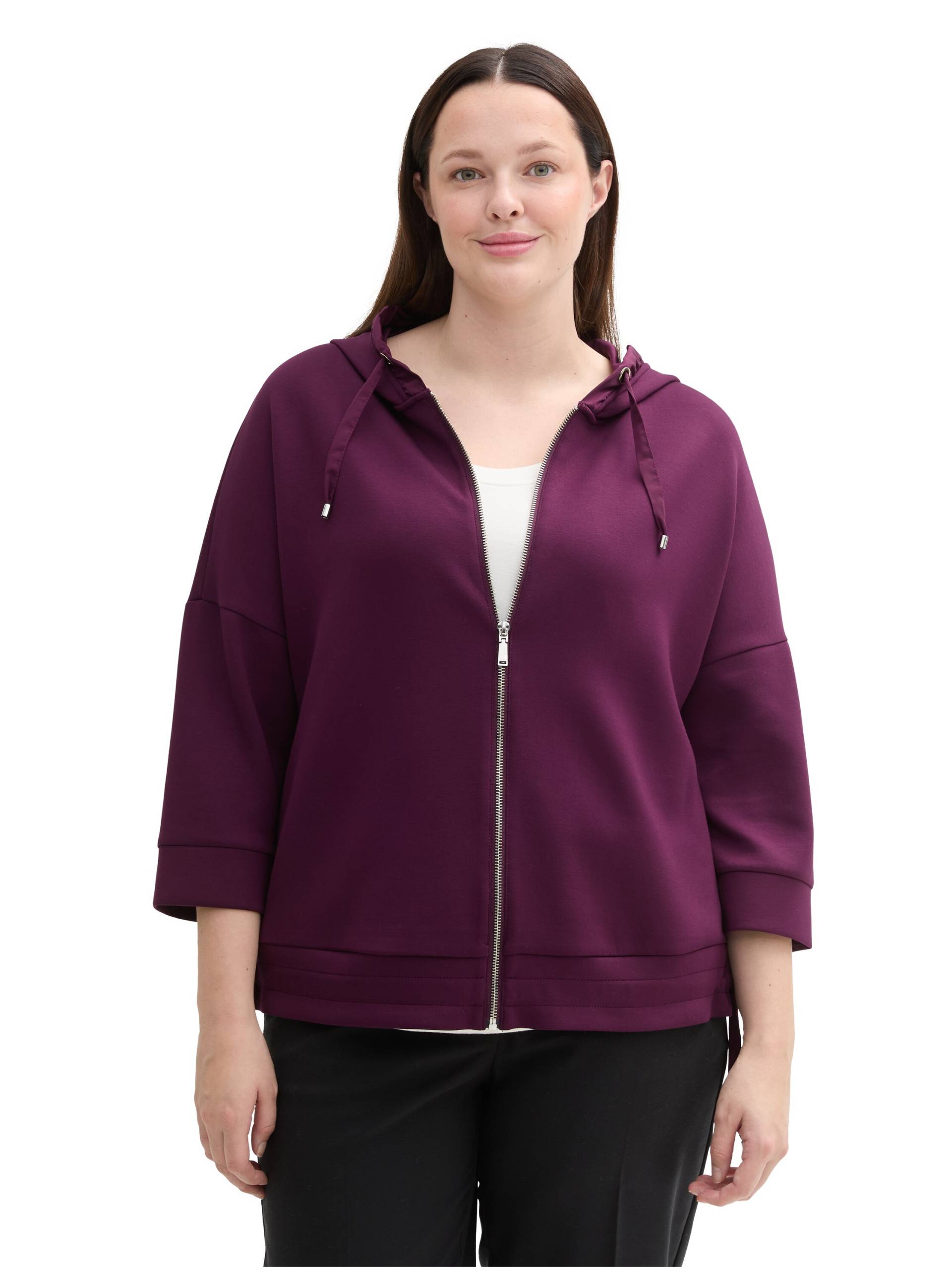 TOM TAILOR PLUS Kapuzensweatjacke, mit Kapuze TOM TAILOR PLUS Kapuzensweatjacke, mit Kapuze von TOM TAILOR PLUS