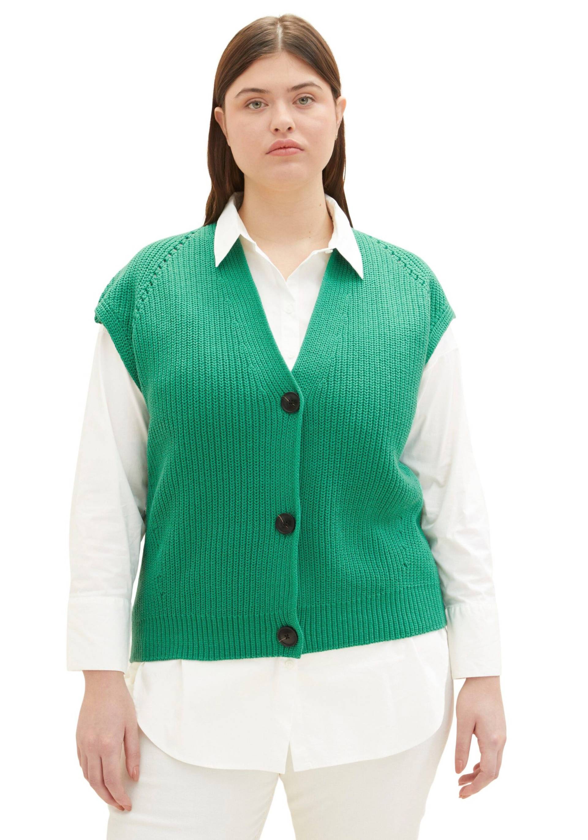 TOM TAILOR PLUS Pullunder, mit V-Ausschnitt TOM TAILOR PLUS Pullunder, mit V-Ausschnitt von TOM TAILOR PLUS