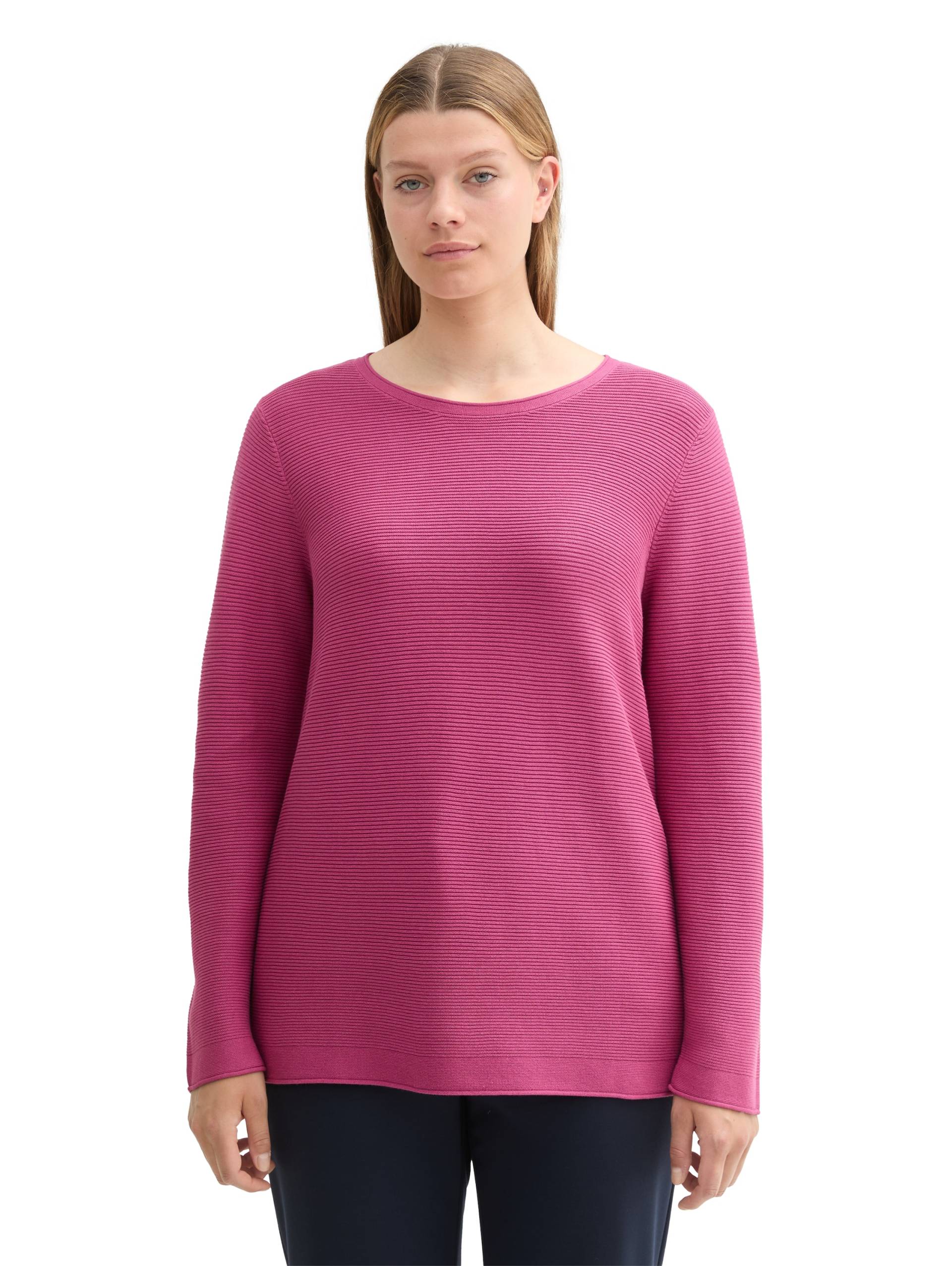 TOM TAILOR PLUS Strickpullover, mit Rippstruktur TOM TAILOR PLUS Strickpullover, mit Rippstruktur von TOM TAILOR PLUS