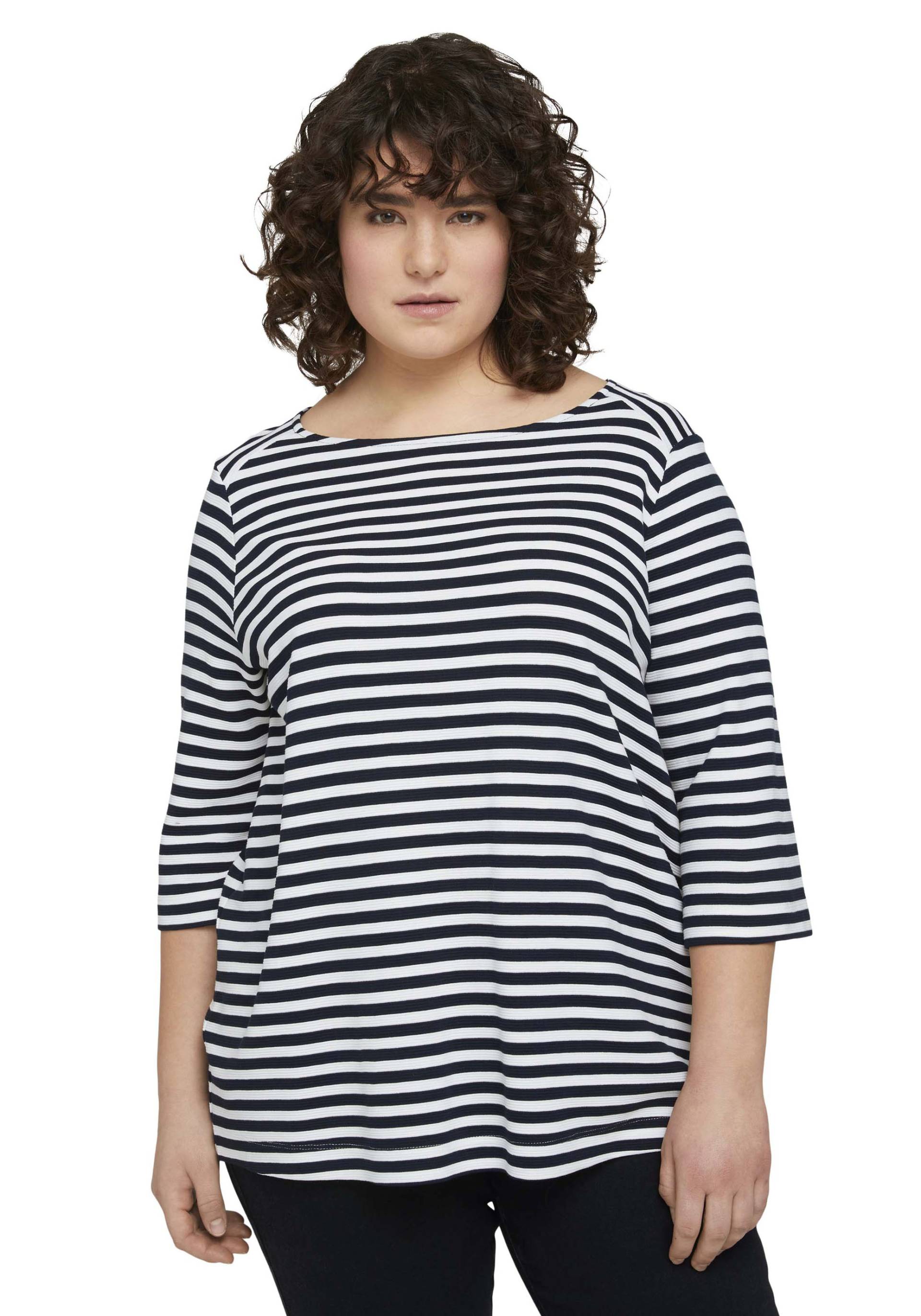 TOM TAILOR PLUS 3/4-Arm-Shirt, mit Streifen TOM TAILOR PLUS 3/4-Arm-Shirt, mit Streifen von TOM TAILOR PLUS