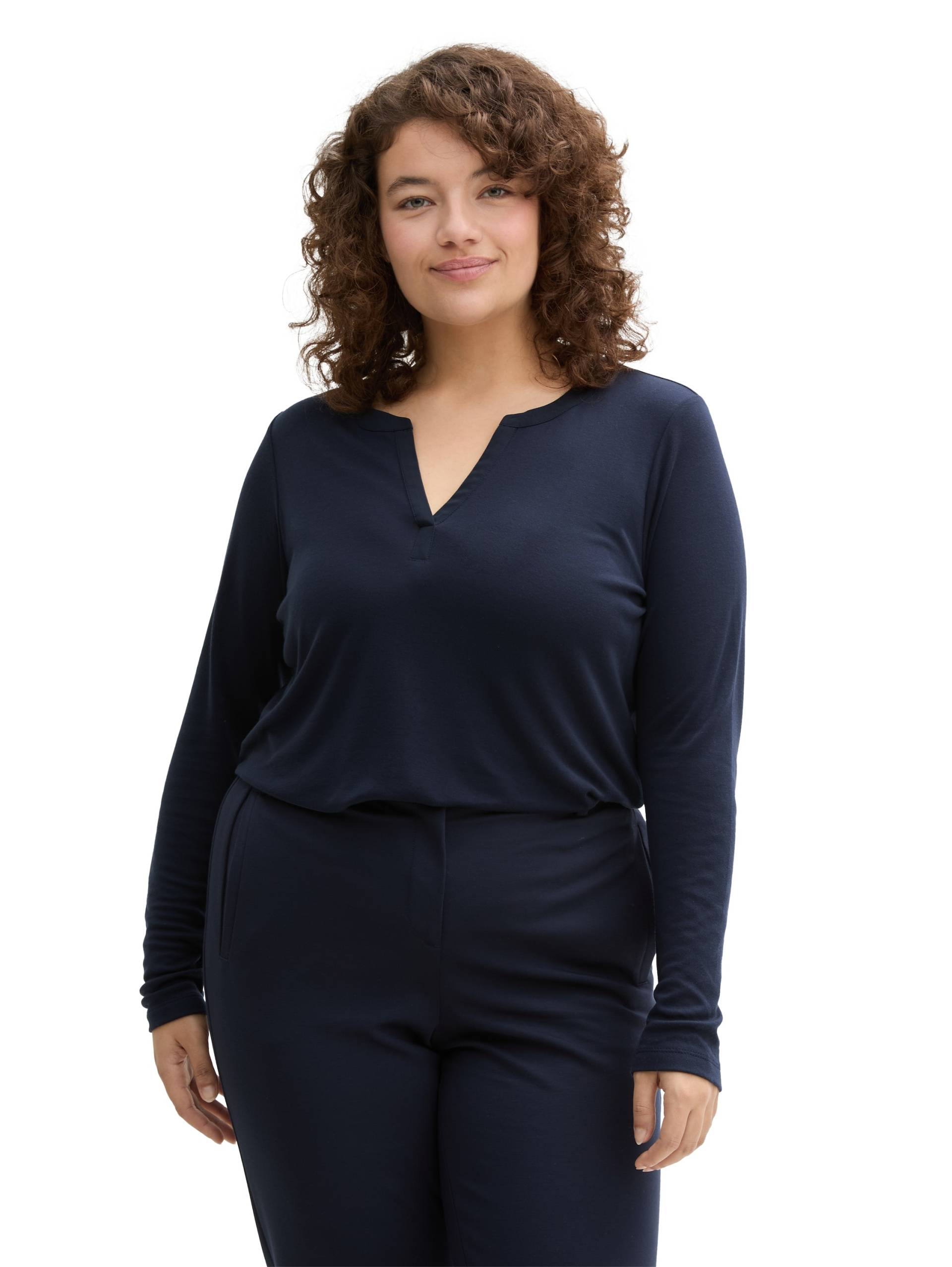 TOM TAILOR PLUS T-Shirt, mit Henley Ausschnitt TOM TAILOR PLUS T-Shirt, mit Henley Ausschnitt von TOM TAILOR PLUS