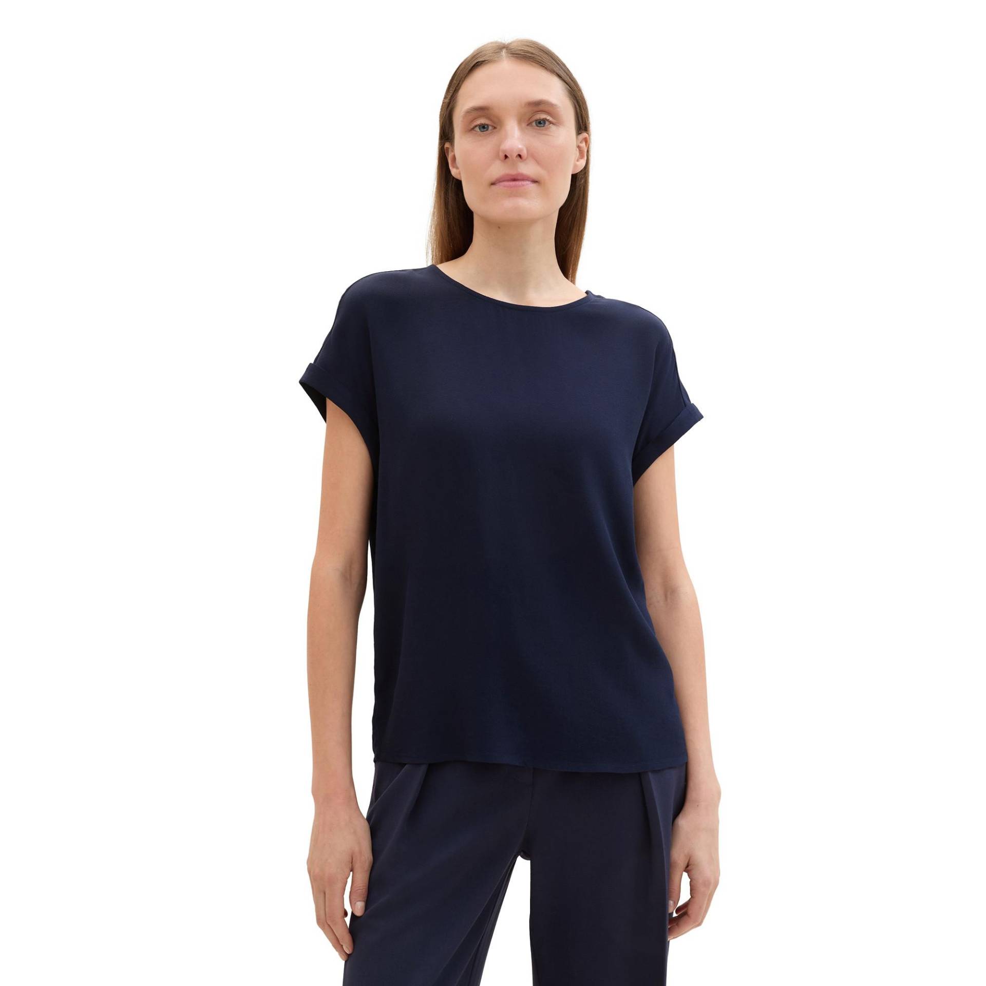 Bluse Damen Himmelblau 38 von TOM TAILOR