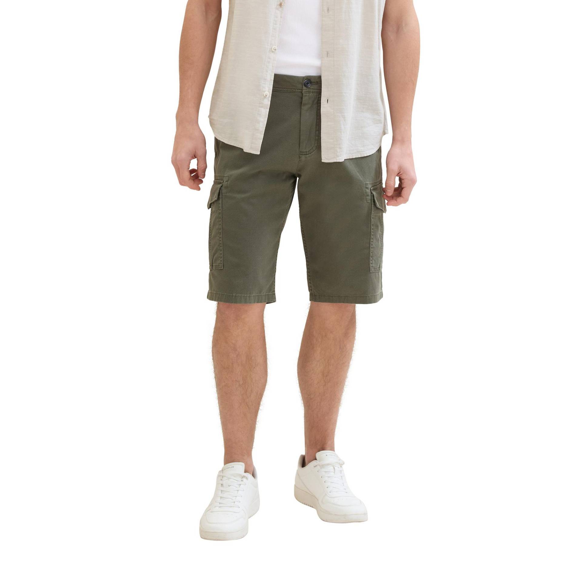 Cargohose, Regular Fit Herren Olivegrün 29 von TOM TAILOR