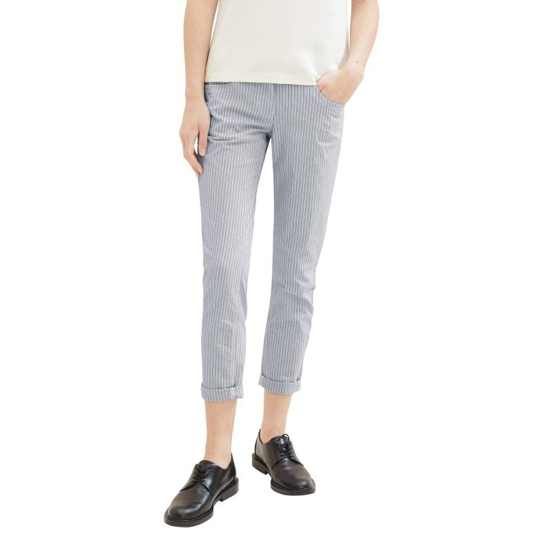 Hose, Tapered Fit Damen Blau  W34 von TOM TAILOR