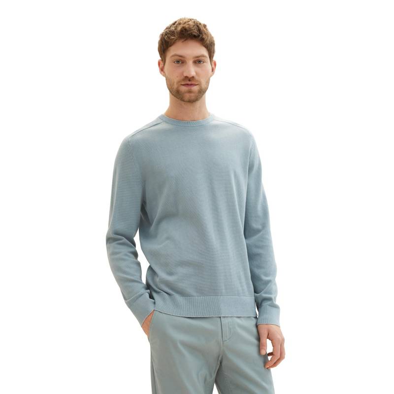 Pullover Herren Grau-Blau XL von TOM TAILOR