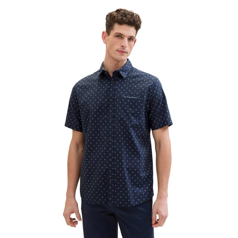 Shirt, Kurzarm Herren Blau  M von TOM TAILOR