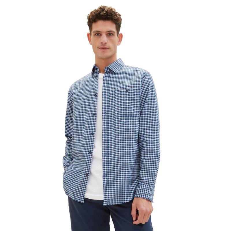 Shirt, Kurzarm Herren Blau  S von TOM TAILOR