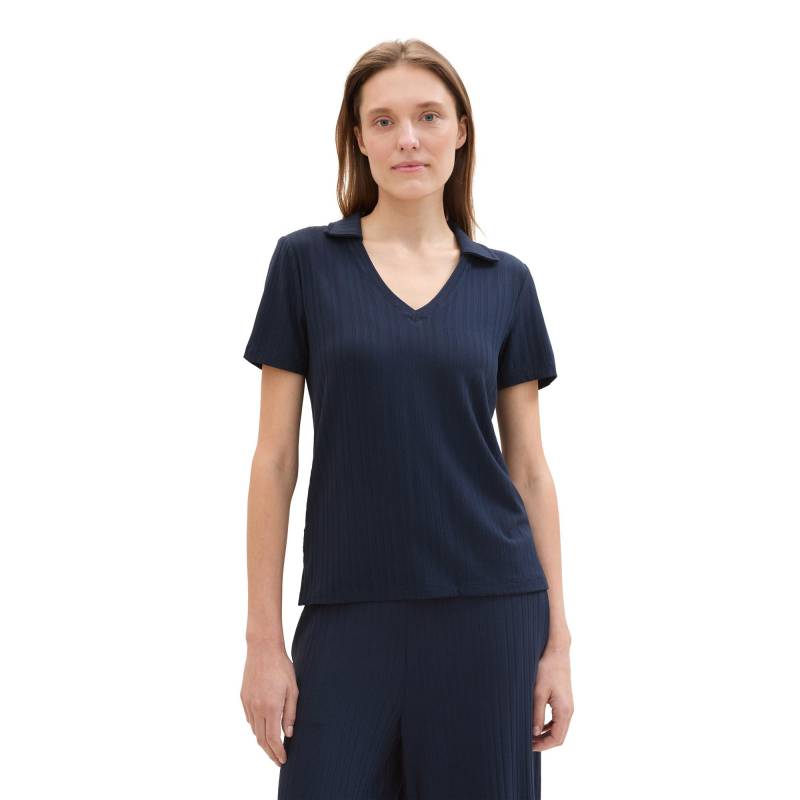 T-shirt Damen Himmelblau L von TOM TAILOR