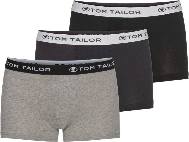 TOM TAILOR Boxershorts »Buffer«, (Packung, 3 St.), mit angenehmen Logobund von TOM TAILOR