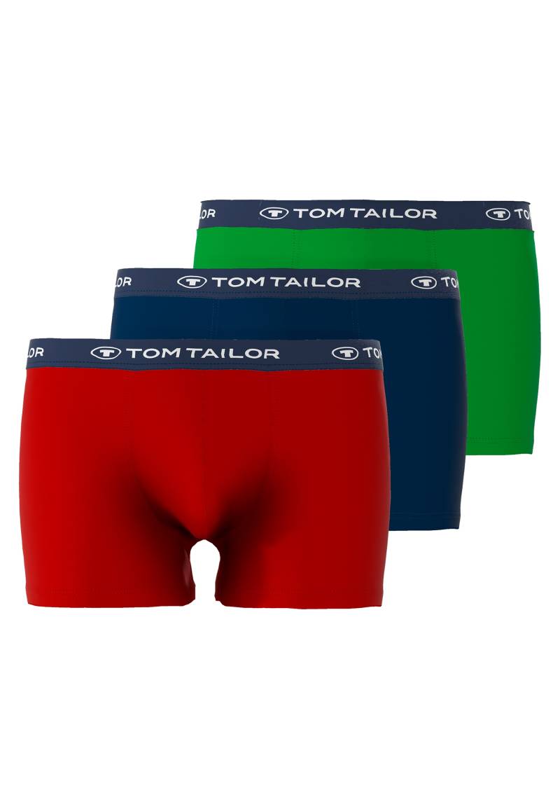 TOM TAILOR Boxershorts »Buffer«, (Packung, 3 St.), mit angenehmen Logobund von TOM TAILOR