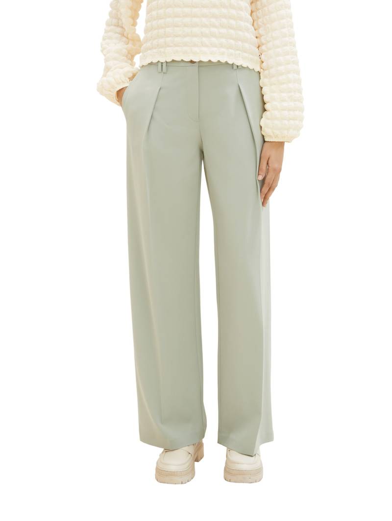 TOM TAILOR Bundfaltenhose »Lea Wide Leg«, mit weitem Bein von TOM TAILOR