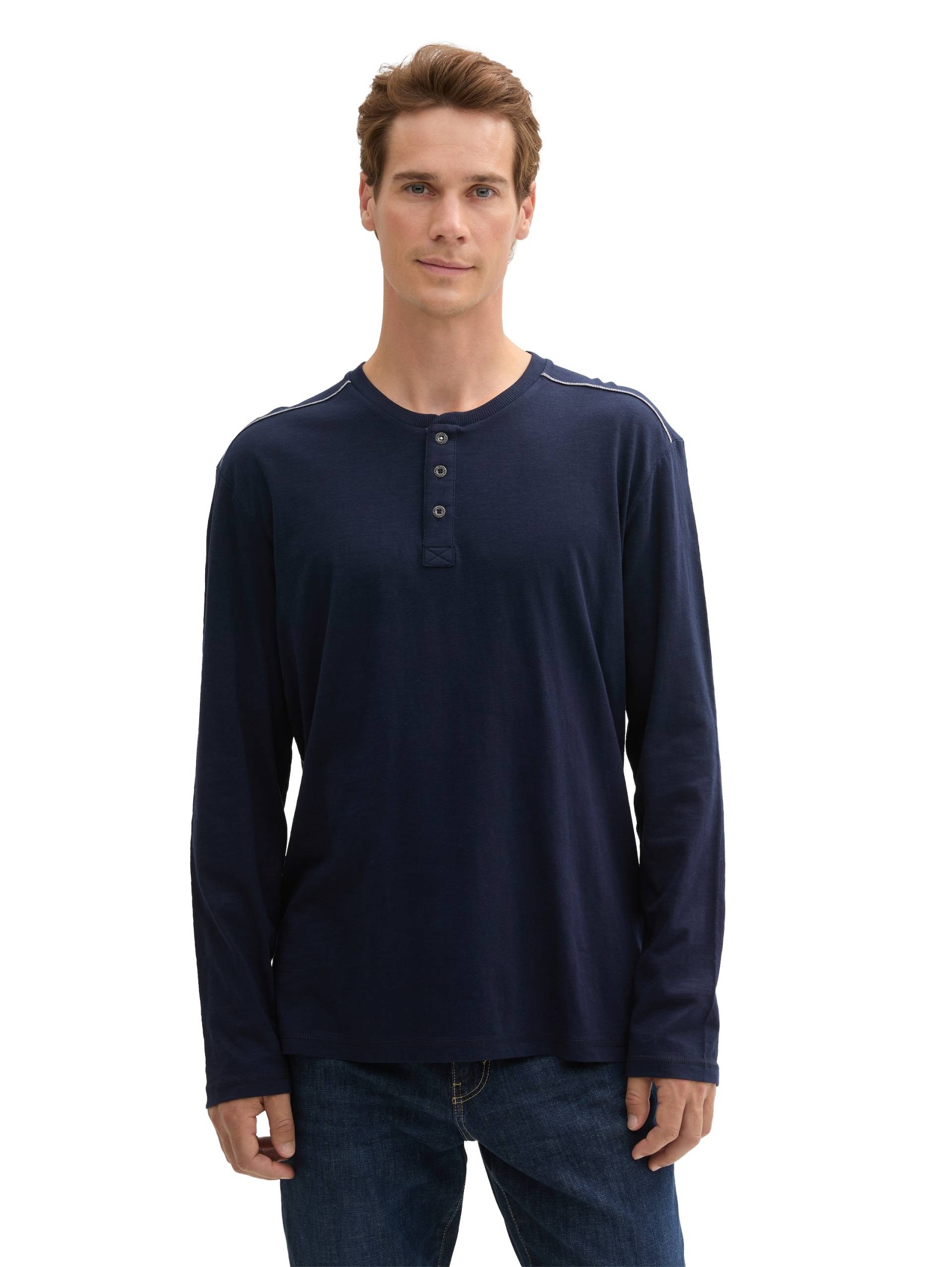 TOM TAILOR Henleyshirt, mit Henley Ausschnitt von TOM TAILOR