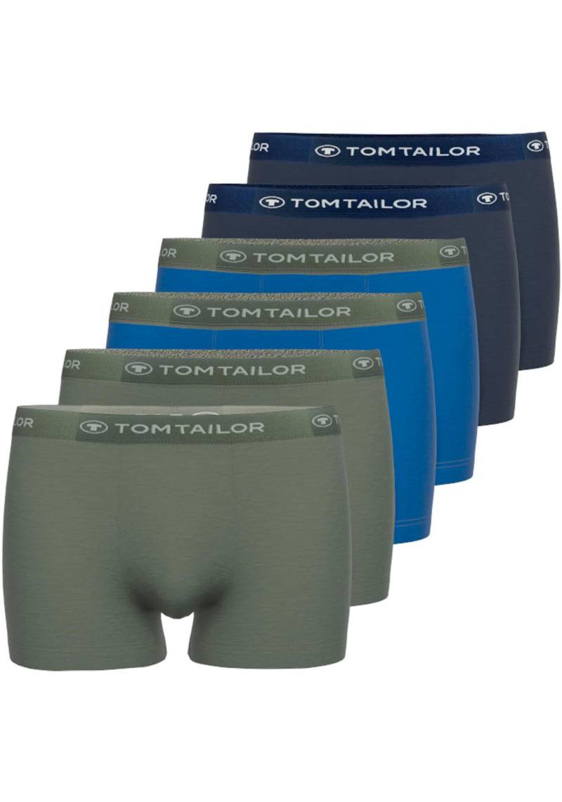 TOM TAILOR Hüftslip, (6 St.), mit breitem Logobund von TOM TAILOR